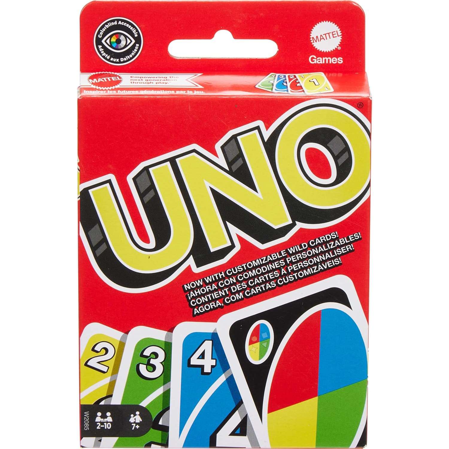 Mattel Games UNO Family Card Game, with 112 Cards in a Sturdy Storage Tin, Travel-Friendly, Makes a Great Game for 7 Year Olds and Up​
