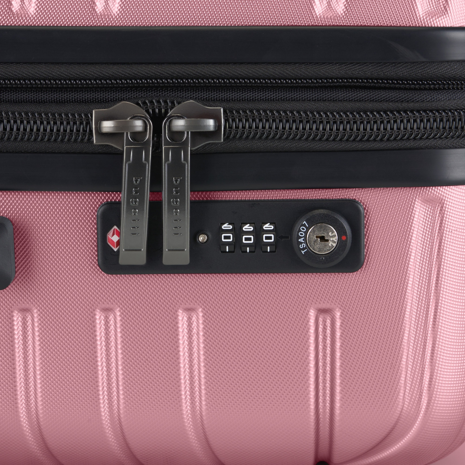 Bugatti - Oslo 3 Piece Hardside Luggage Set with Expansion - Pink