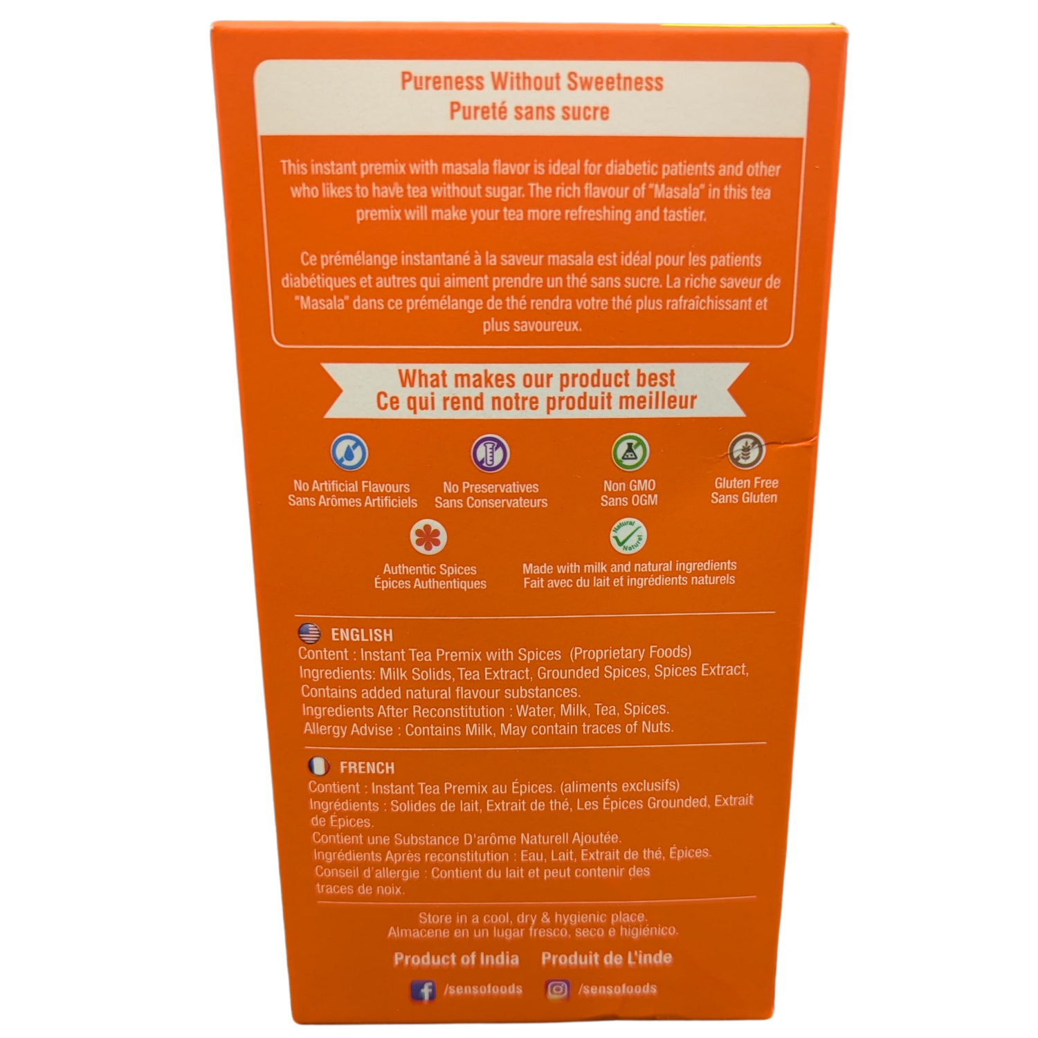 Senso Masala Chai- Pack of 3 (Total 30 sticks)