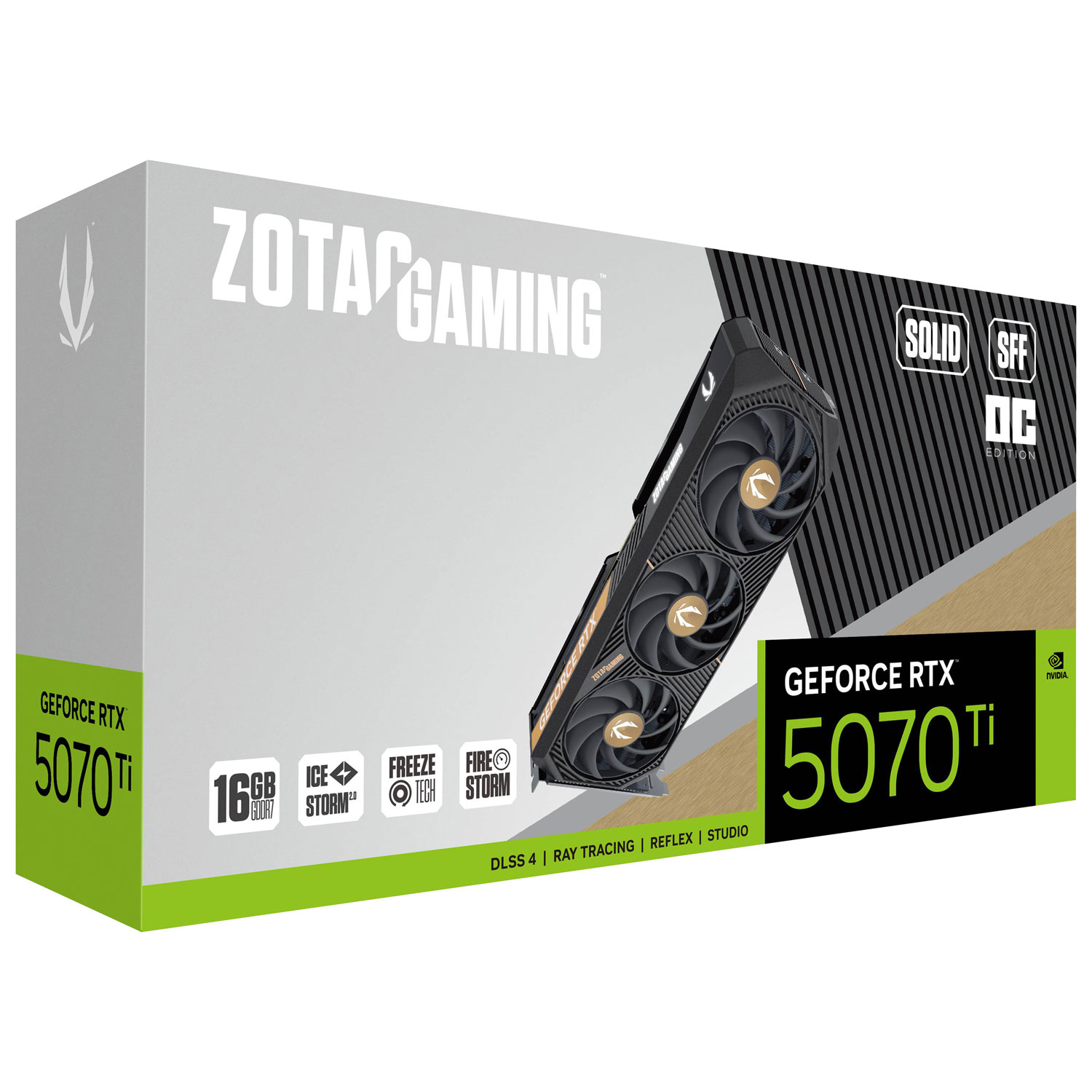 【新品未開封】ZOTAC GEFORCE RTX 5070 Ti 16GB ZOTAC Gaming GeForce RTX 5070 Ti Solid SFF OC 16GB GDDR7 Video