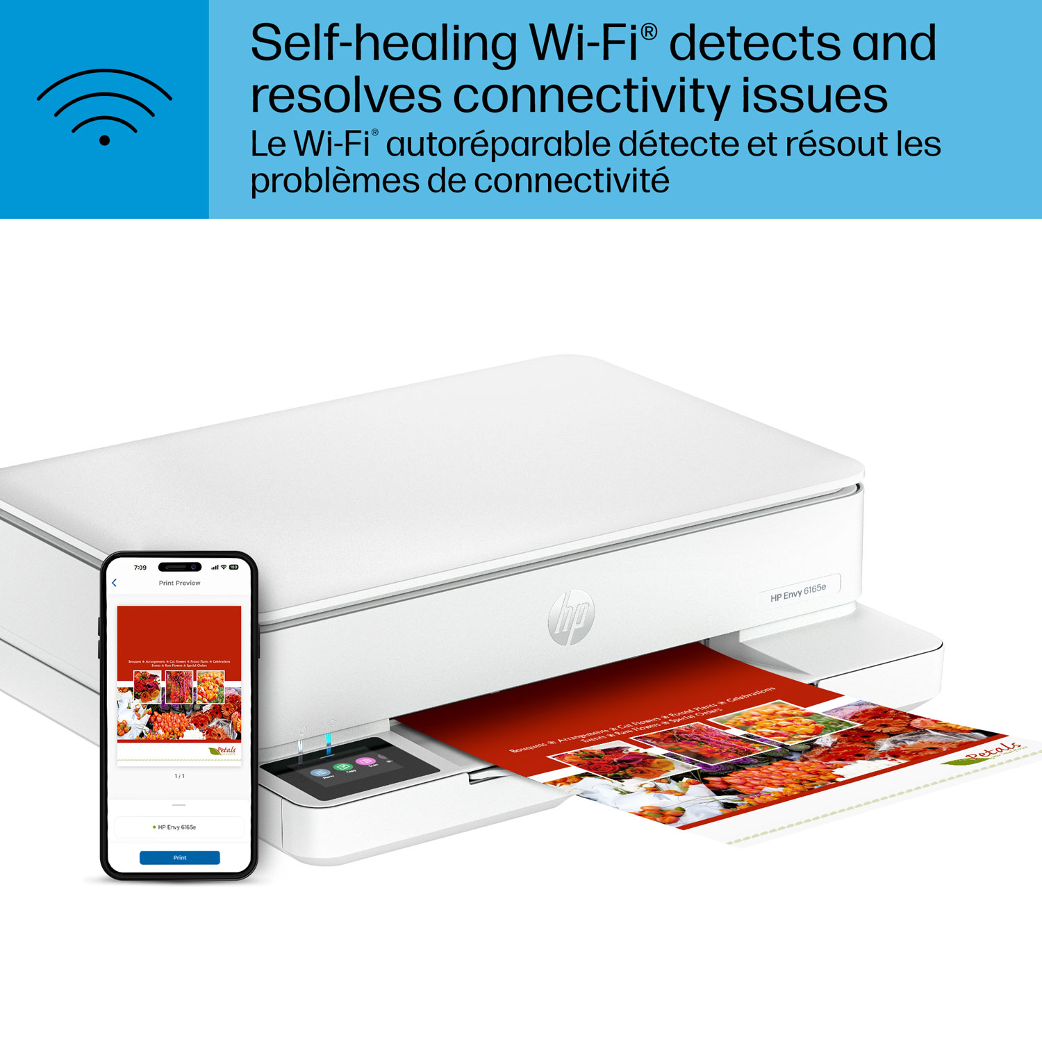 HP Envy 6165e Wireless All-In-One Inkjet Printer - White - Only at Best Buy