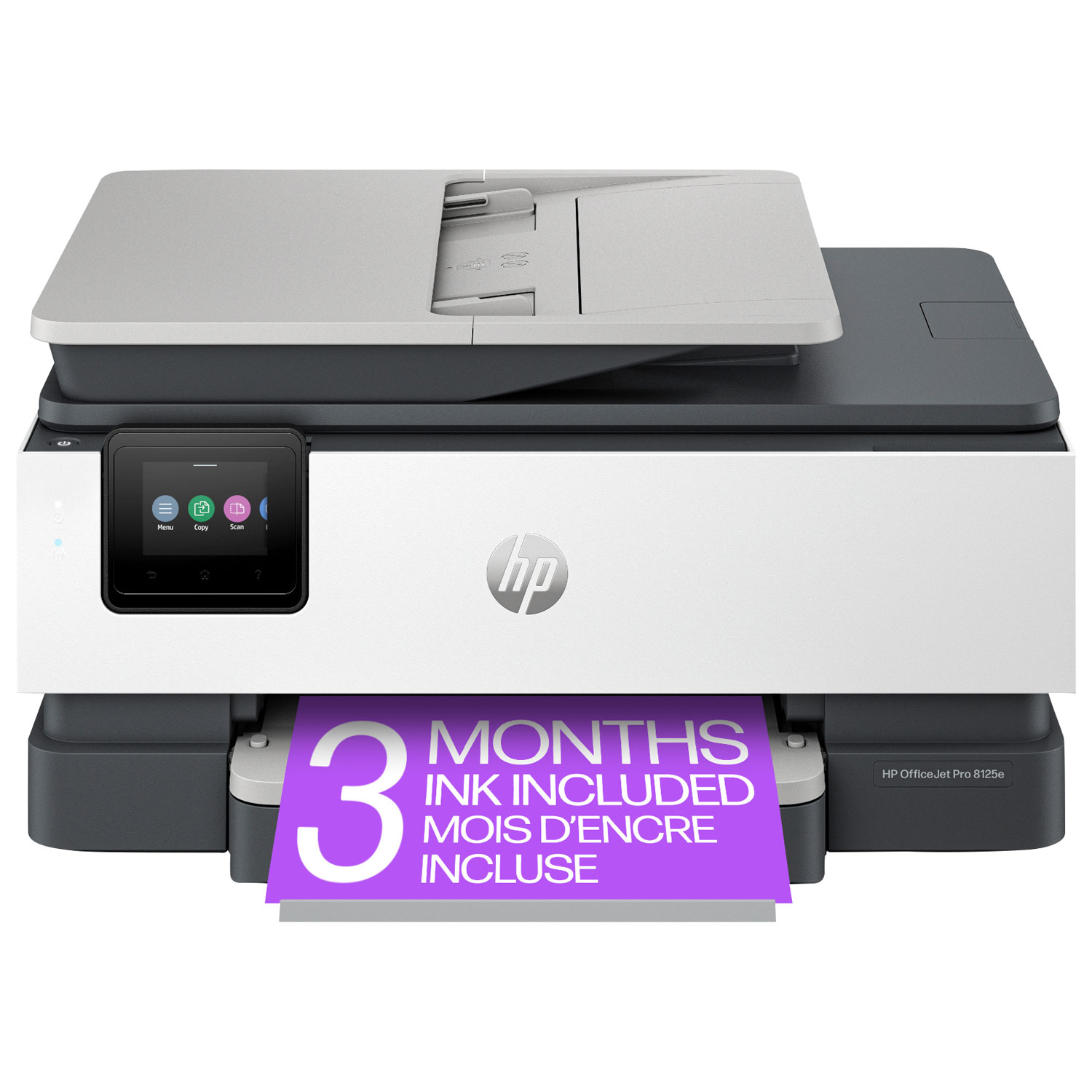 Imprimante à jet d'encre tout-en-un sans fil OfficeJet Pro 8125e de HP - Essai de 3 mois de Instant Ink de HP inclus*