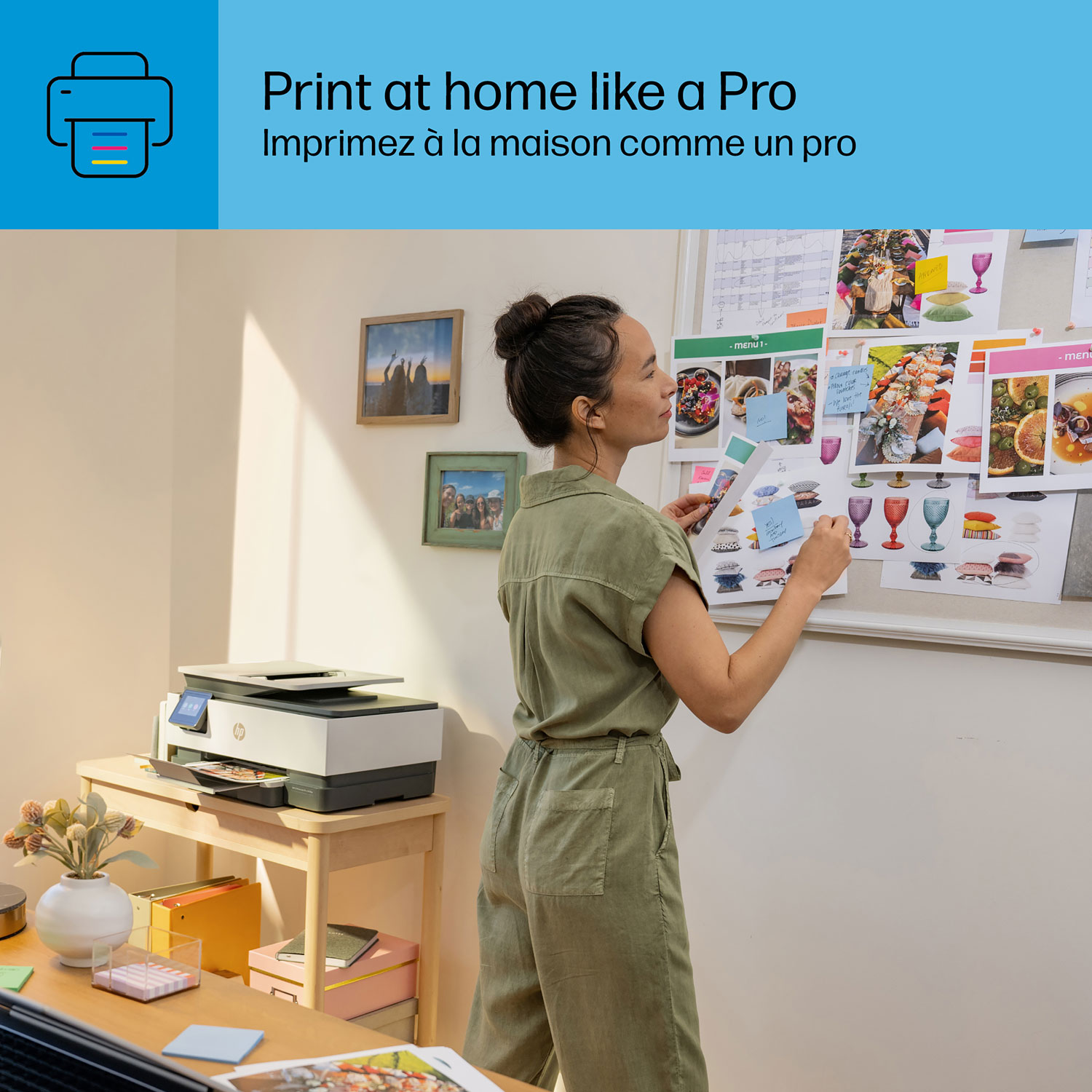 Imprimante à jet d'encre tout-en-un sans fil OfficeJet Pro 8125e de HP - Essai de 3 mois de Instant Ink de HP inclus*
