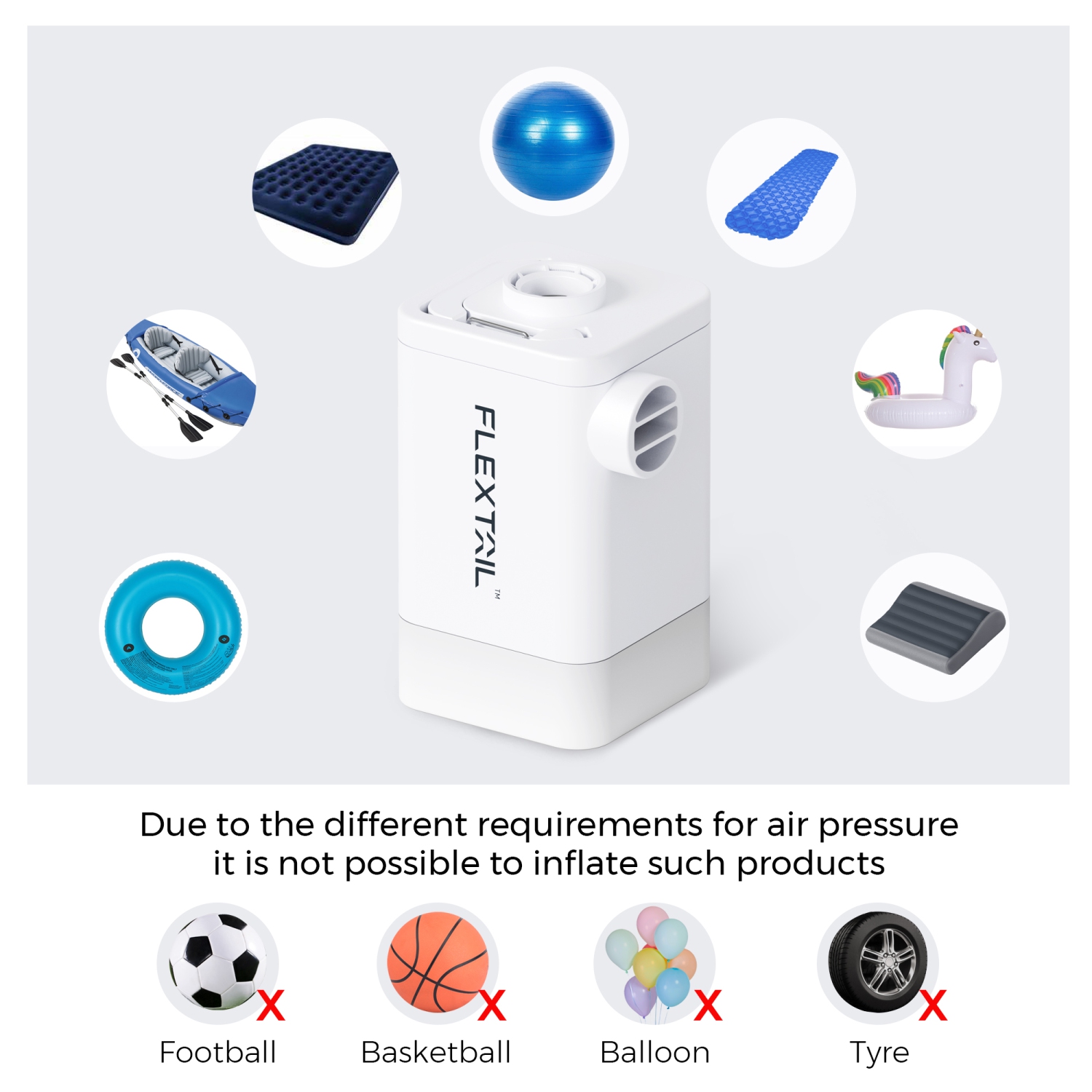 MAX PUMP 2 PLUS - 4-in-1 Portable 4800mAh Rechargeable Air Pump