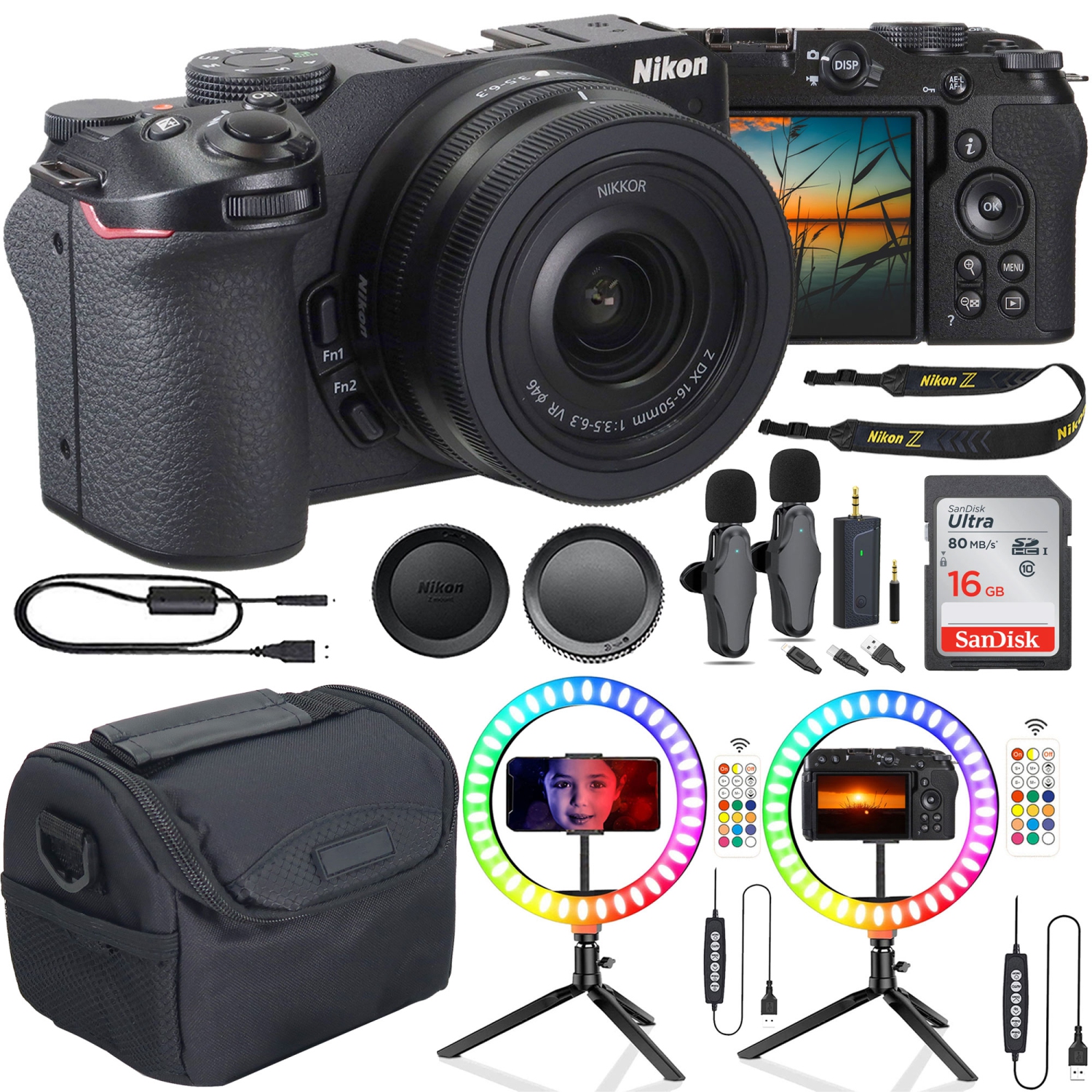 Nikon Z30 Mirrorless Camera Bundle for Youtubers Vloggers Contect Creators