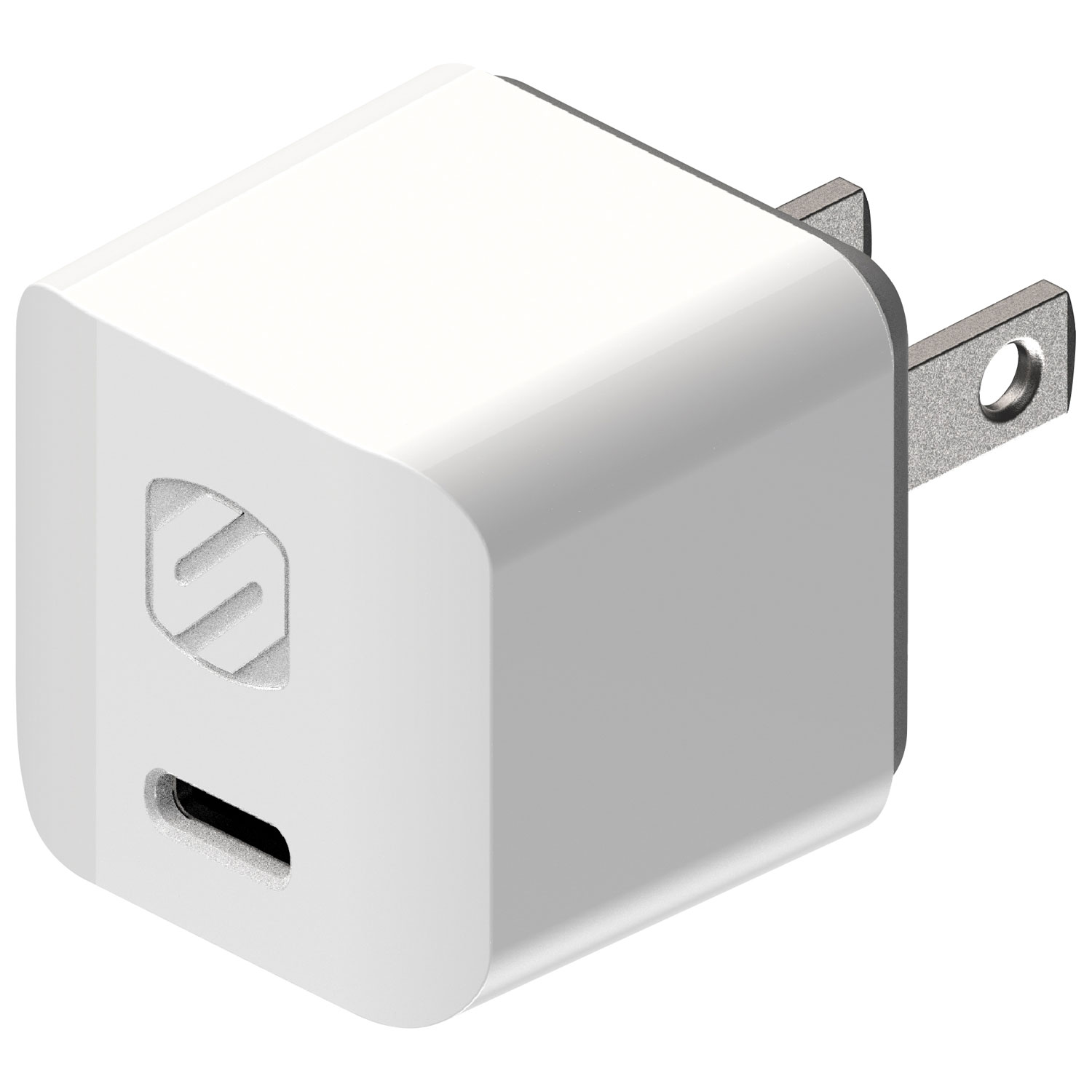 Scosche PowerVolt Mini Cube 20W USB-C Wall Charger - White