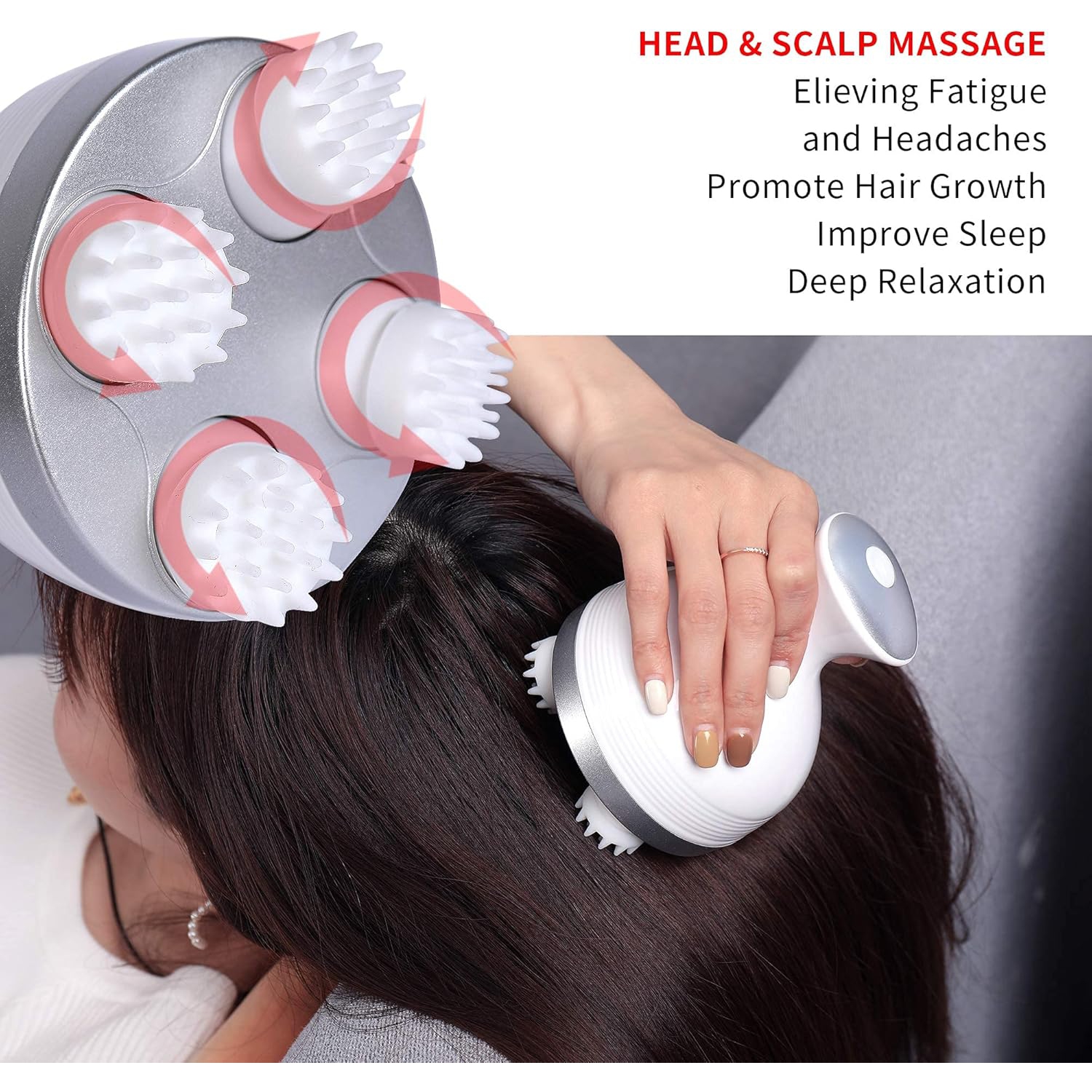 Appareil de massage intelligent pour la tête, appareil de massage pour la tête d'animal de compagnie Meridian Dredging, appareil de massage pour les