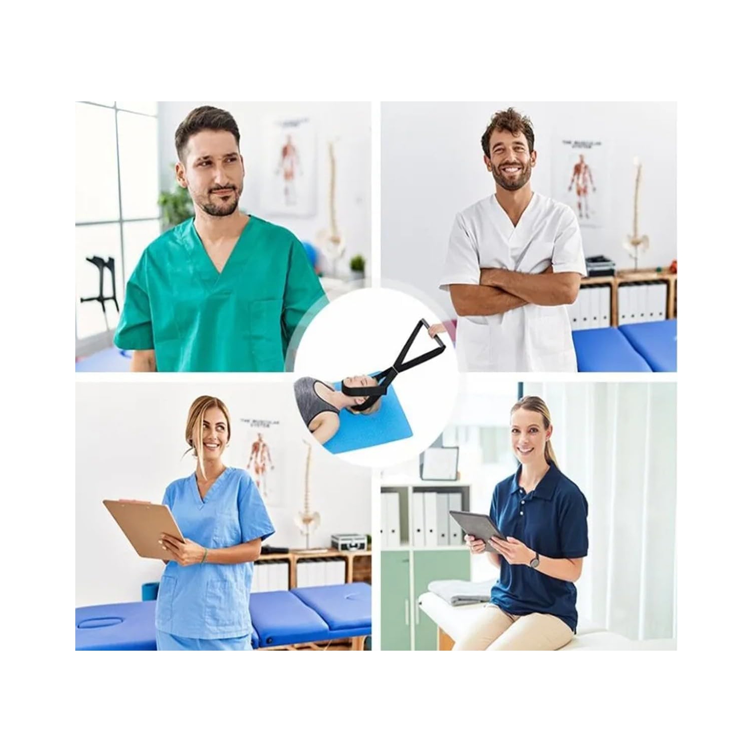 Type Y Mise à jour de la traction cervicale du tube de fer, de l'étirement et de la décompression Courroie d'entretoise de protection du cou