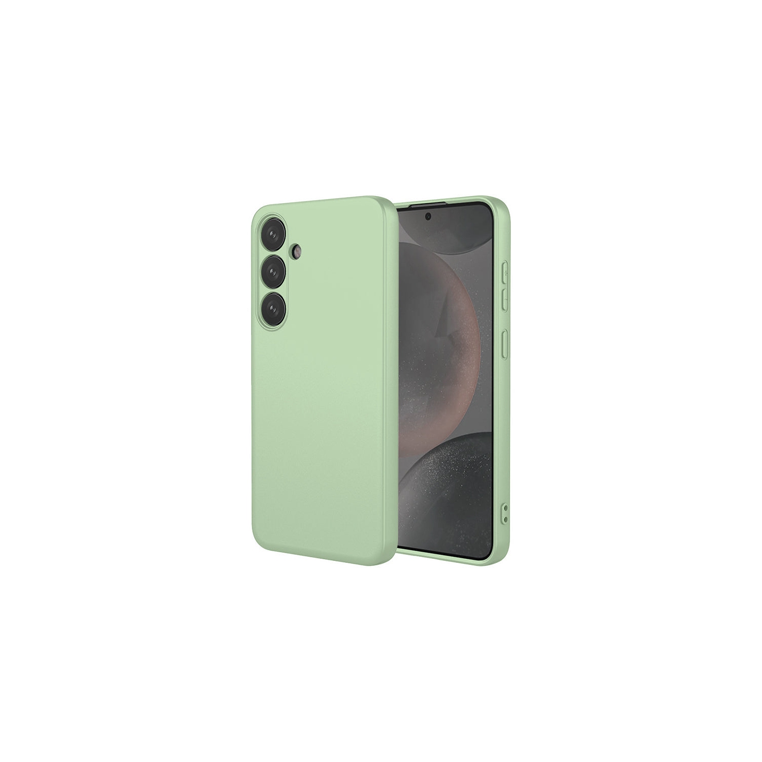 Étui souple mat Matcha de PANDACO pour Galaxy S25 de Samsung