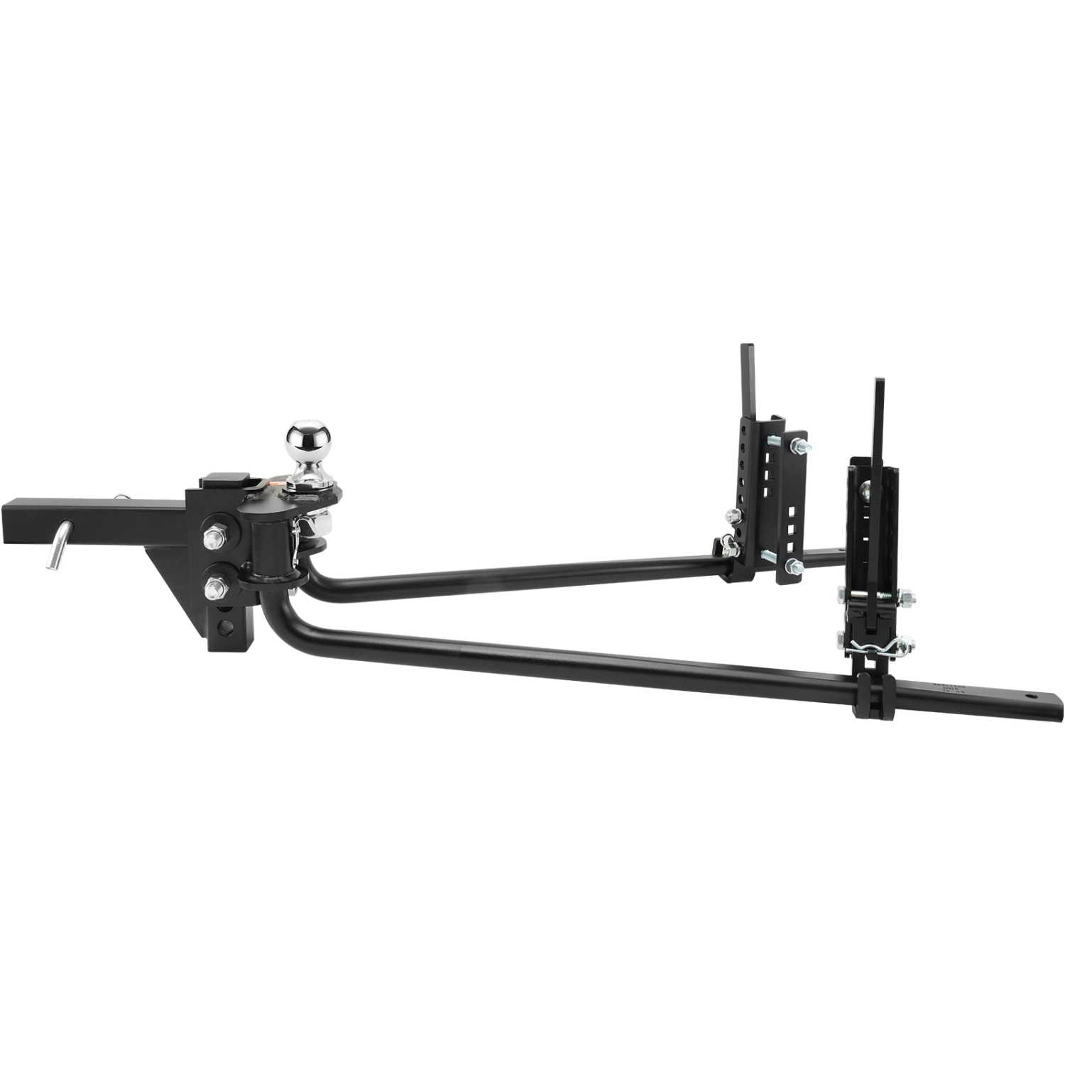 VEVOR 1500 lbs Weight Distribution Hitch, Weight Distributing Hitches Kit with Sway Control for Trailer, 2-In Solid Steel Shank, 2-5/16 in Alloy