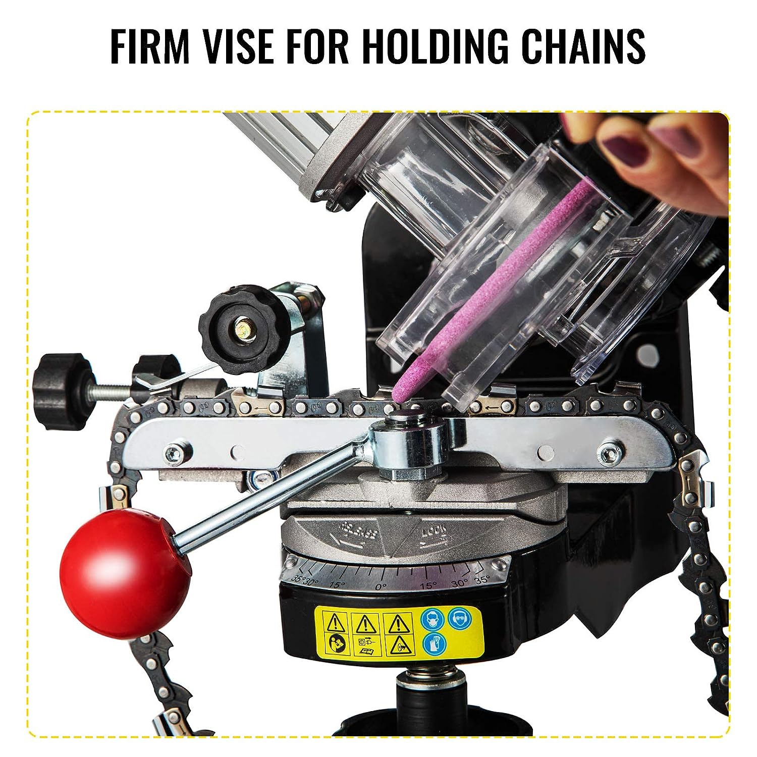 Affûteur de scie à chaîne électrique VEVOR 230&nbsp;W, meuleuse à chaîne professionnelle à angles multiples réglable 3000&nbsp;tr/min, affûteur