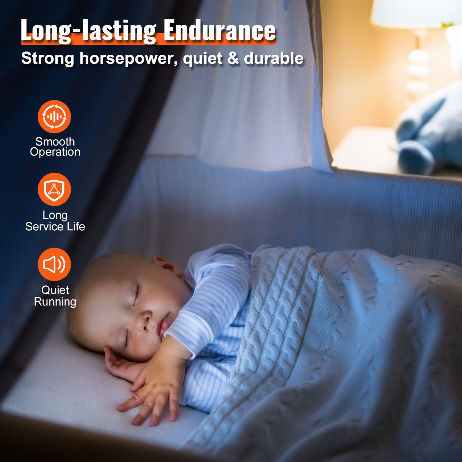 VEVOR OGD1016 Condenser Fan Motor, 1/6 HP 208-230V Condenser Fan Motor 1075RPM, OEM Standard Upgraded Replacement Condenser Motor Reversible