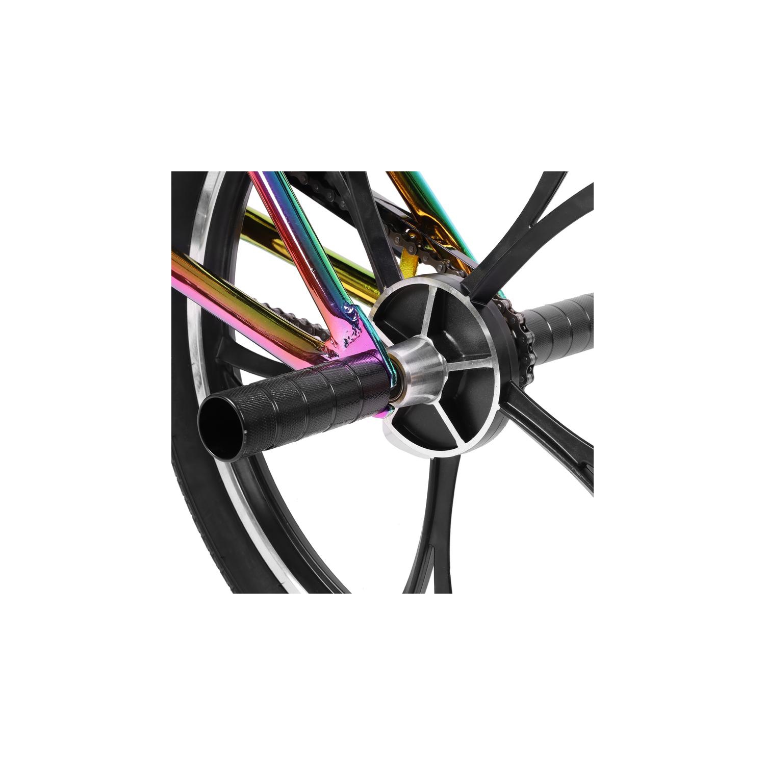 Hiland Redeem 3.0 20 Inch Kids BMX Bike for Boys Girls Ages 7-12, 360 Degree Rotor Freestyle, 4 Pegs 5 Spokes Mag Wheels BMX Bicycle Oil Slick