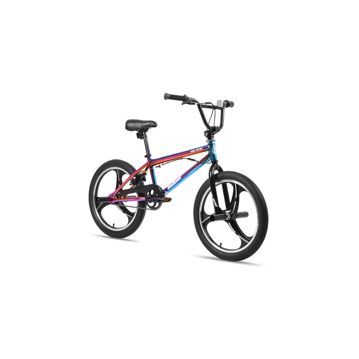 Hiland Redeem BMX pour enfants de 3,0 20&nbsp;po pour filles de 7 à 12 ans, Rotor Freestyle à 360 degrés, 4 chevilles 3 rayons Mag Wheels BMX Bicycle