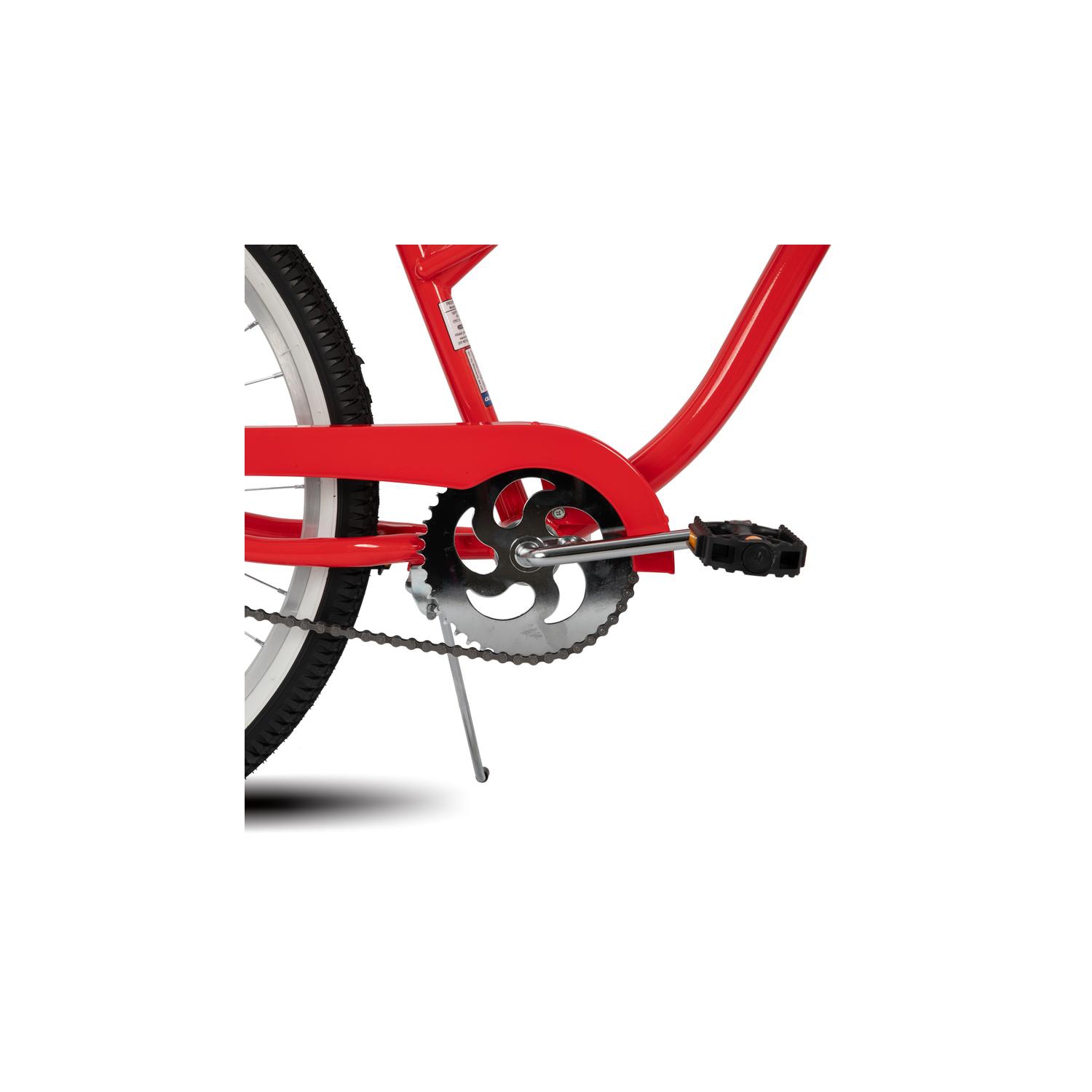 Vélo de plage de 26&nbsp;po Jade de Hiland pour adolescents et adultes, vélo à cadre bas pour femmes, vélo de ville à une vitesse, vélo de ville à