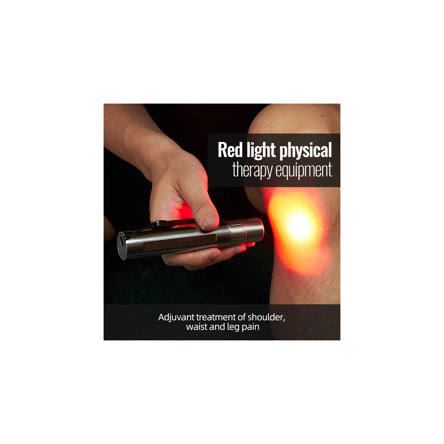 Led Infrared Adjustable Physiotherapy Beauty Pen, Red Light Therapy Flashlight, Rechargeable
