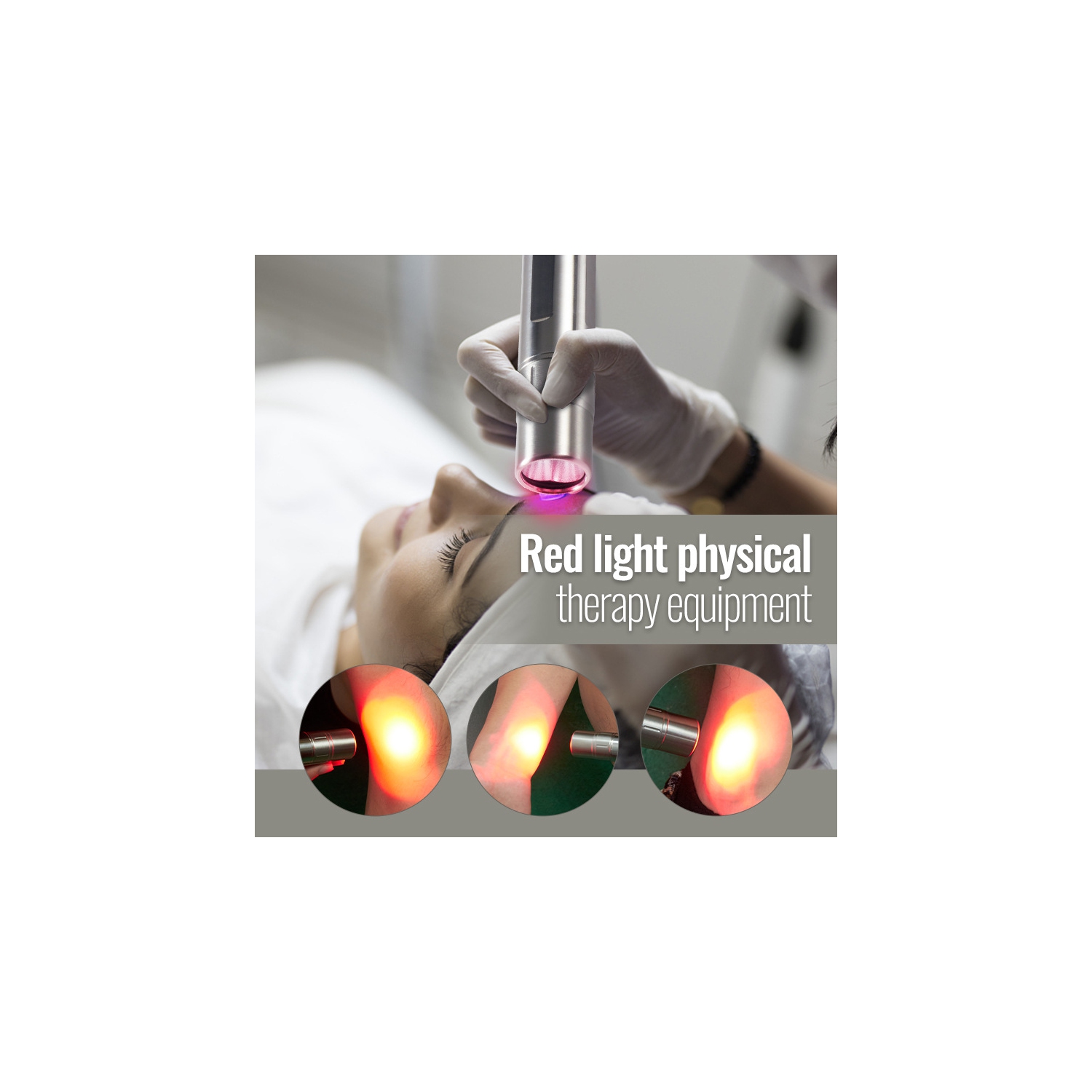 Led Infrared Adjustable Physiotherapy Beauty Pen, Red Light Therapy Flashlight, Rechargeable