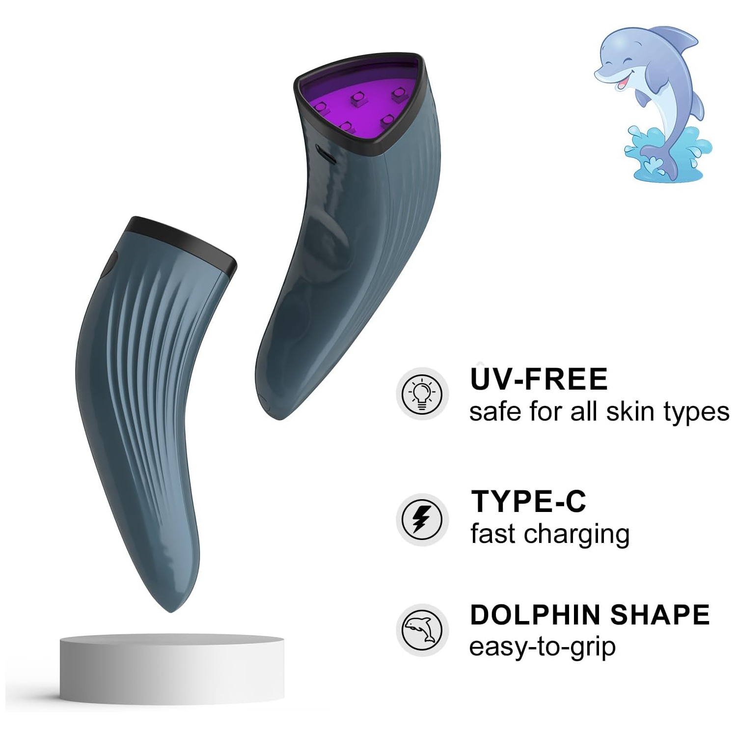 Dispositif d'acné de LED, Appareil de luminothérapie à pois d'acné, Thérapie à lumière rouge et bleue pour le visage, Appareil de beauté pour la