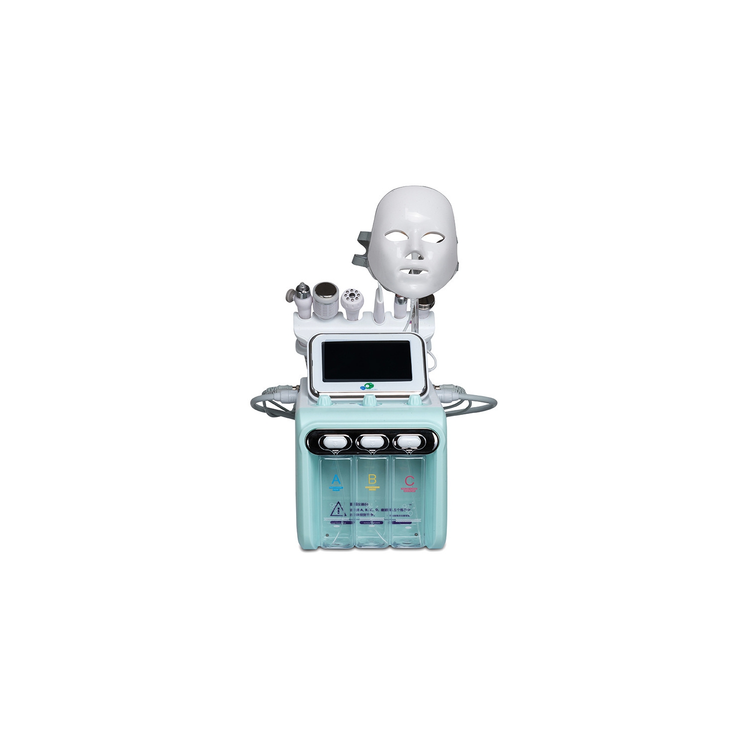 Hydrogen Oxygen 7 in 1 Facial Care Machine with Mask Multifunctional Face Skin Care Device for Beauty Salon