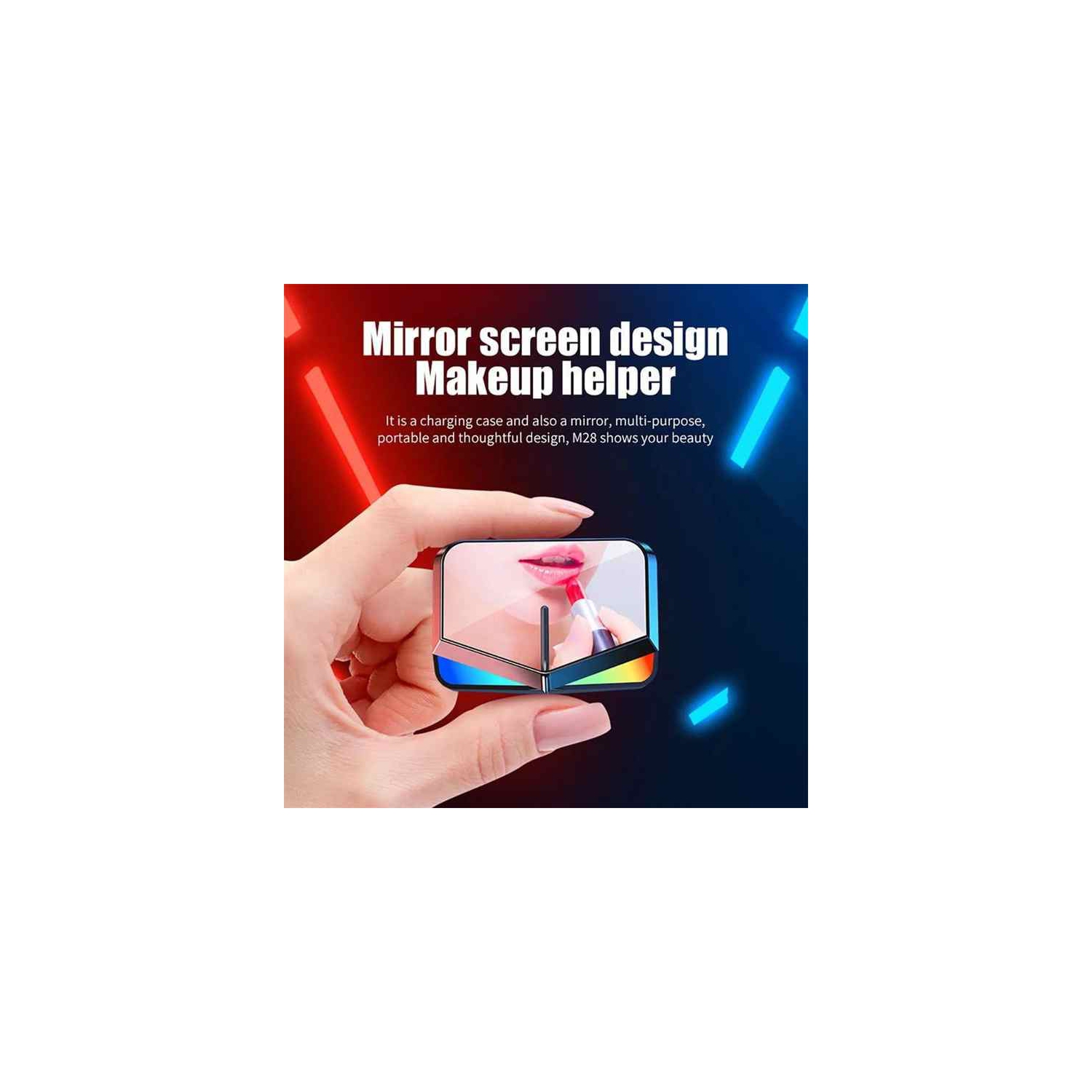 Écouteurs boutons sans fil Écouteurs boutons à commande tactile Microphone Écran LED Qualité sonore HD et connexion stable