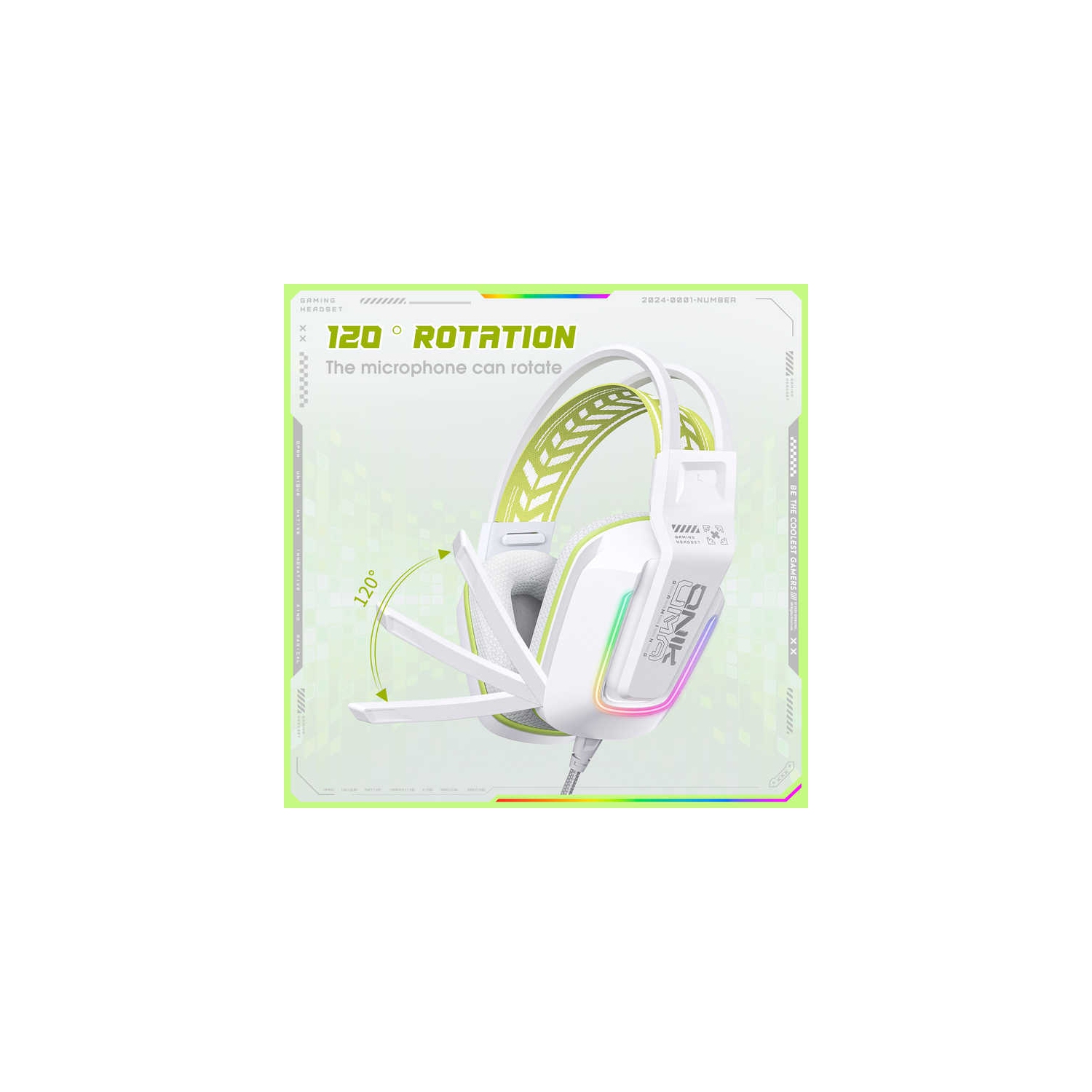 X13 RGB Wired Gaming Headset | USB + 3.5 Female | RGB Lighting | Noise Cancelling Gaming Headset | Built-in Control Mic