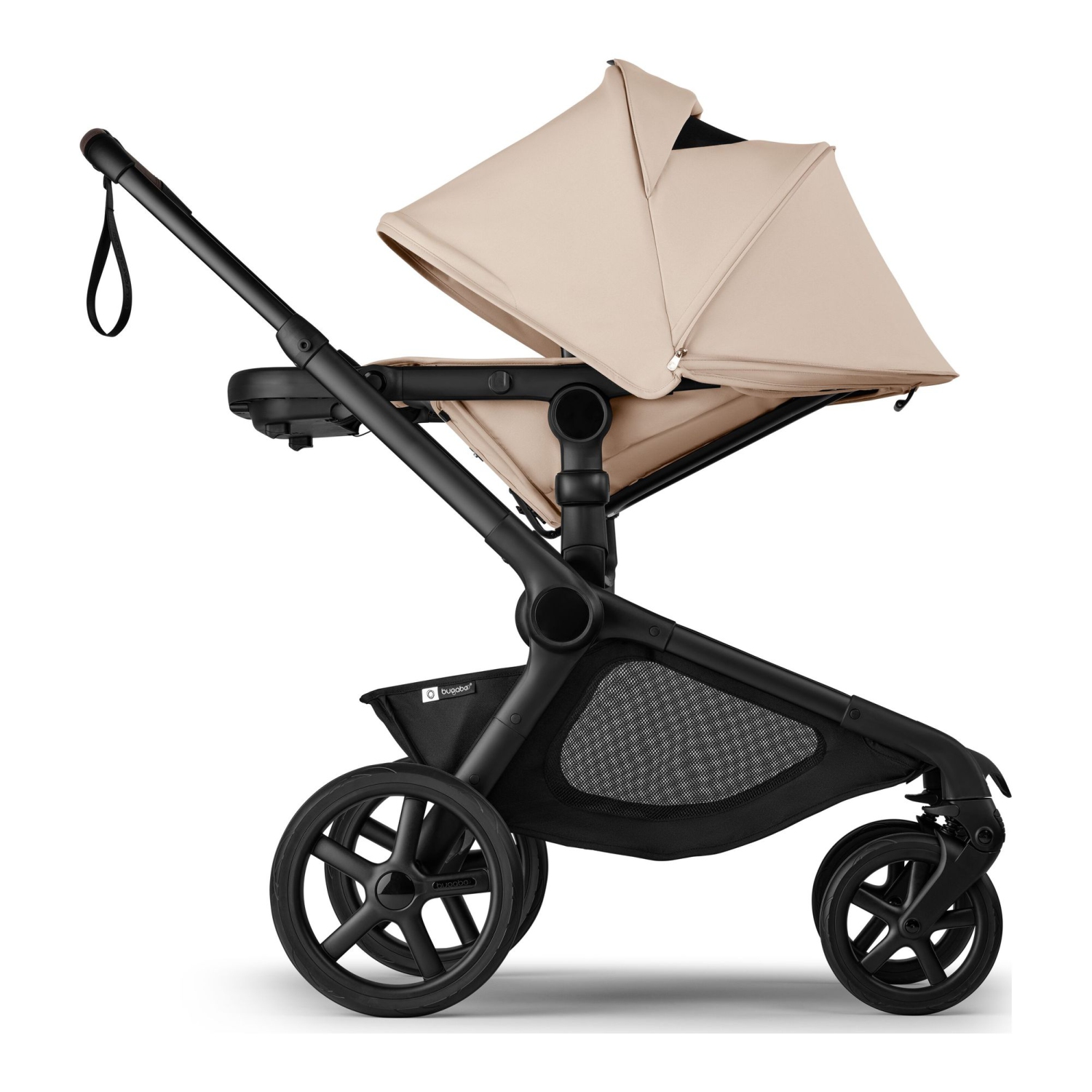 Poussette complète Kangaroo de Bugaboo - Taupe désert sur cadre noir