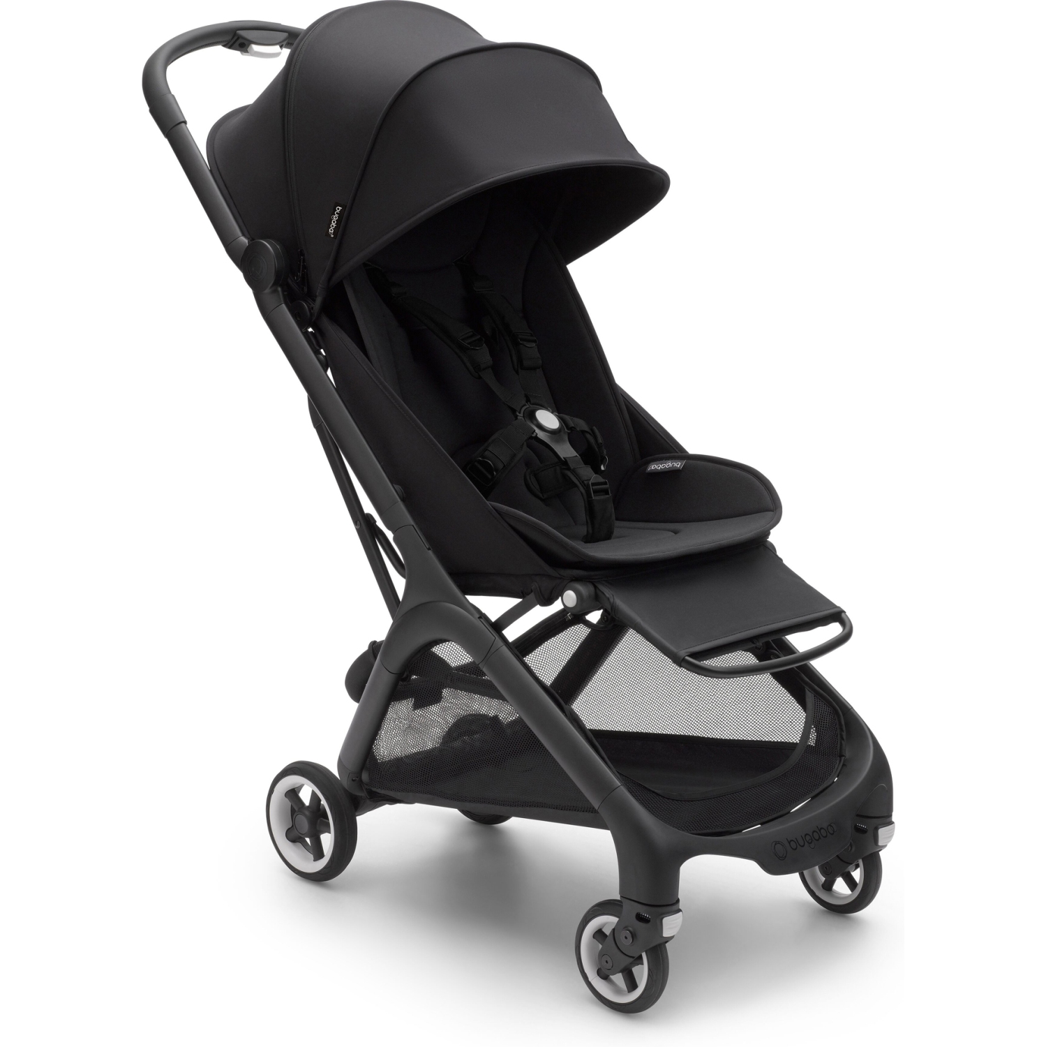 Bugaboo Compact Butterfly Stroller Complete - Midnight Black / Black Frame