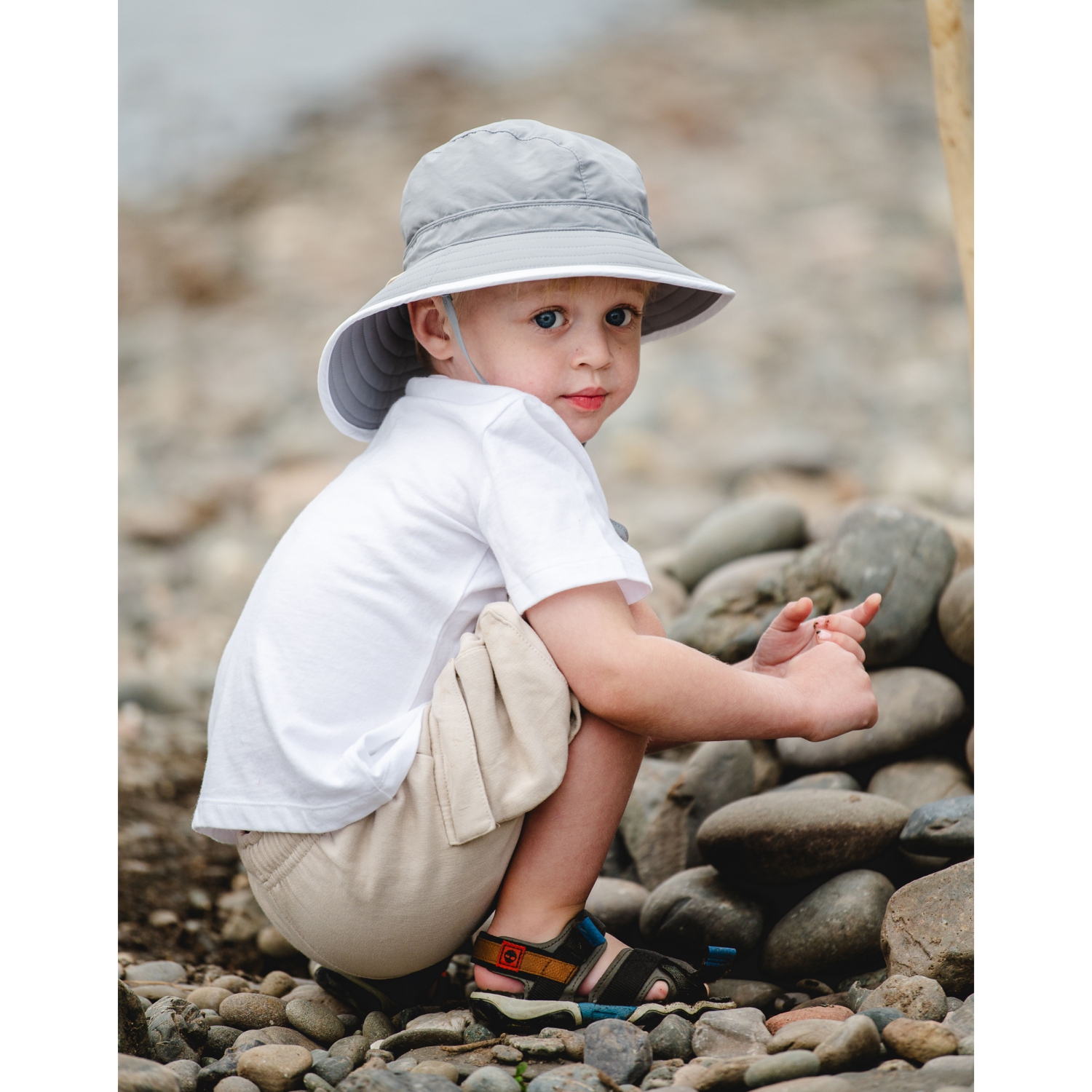 Calikids Quick Dry Beach Hat - Pink Tulle (S, 6-12 Months)