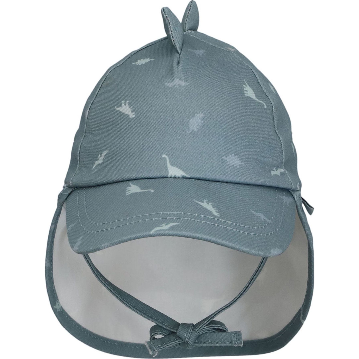CaliKids Organic Cotton Ball Hat with Flap - Dino