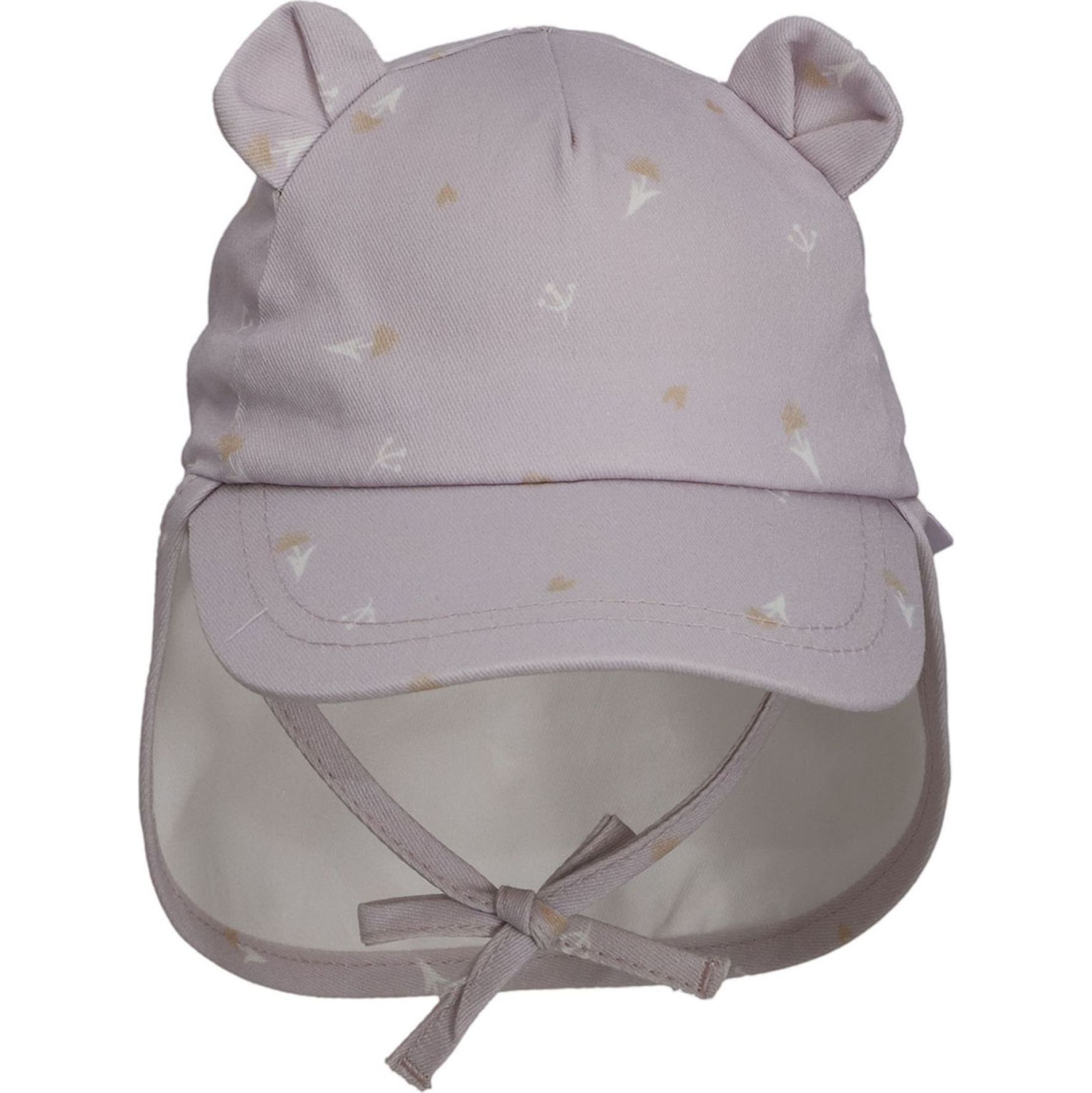 CaliKids Organic Cotton Ball Hat with Flap - Orchid