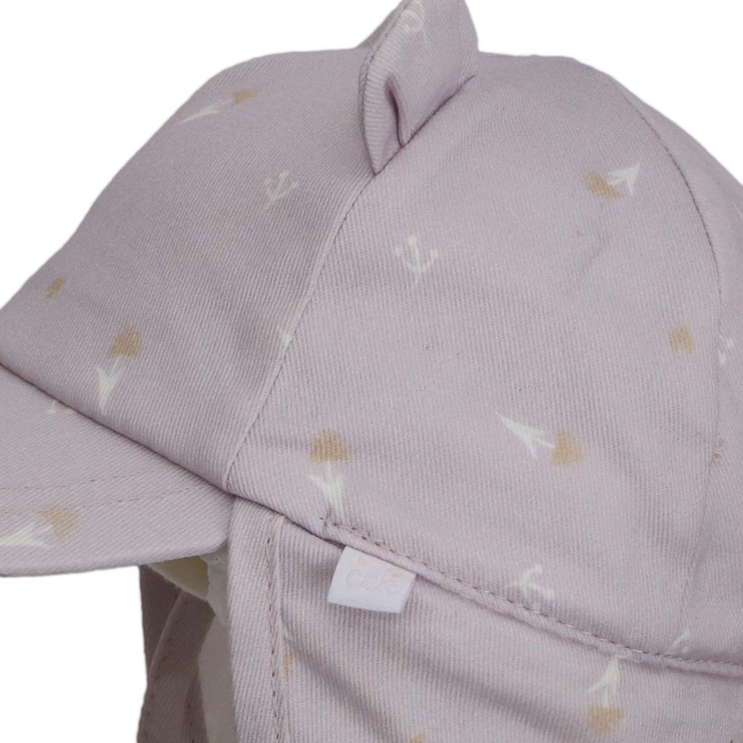 CaliKids Organic Cotton Ball Hat with Flap - Orchid