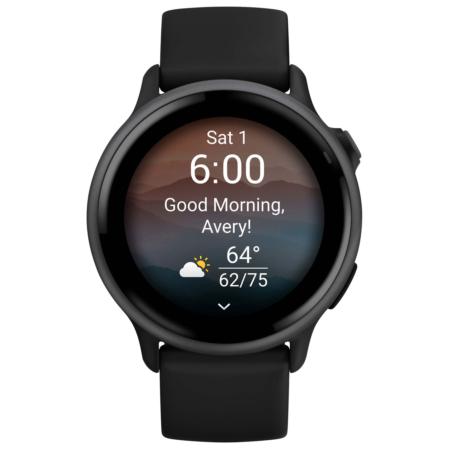 Montre intelligente Bluetooth de 42 mm vivoactive 6 de Garmin - Noir