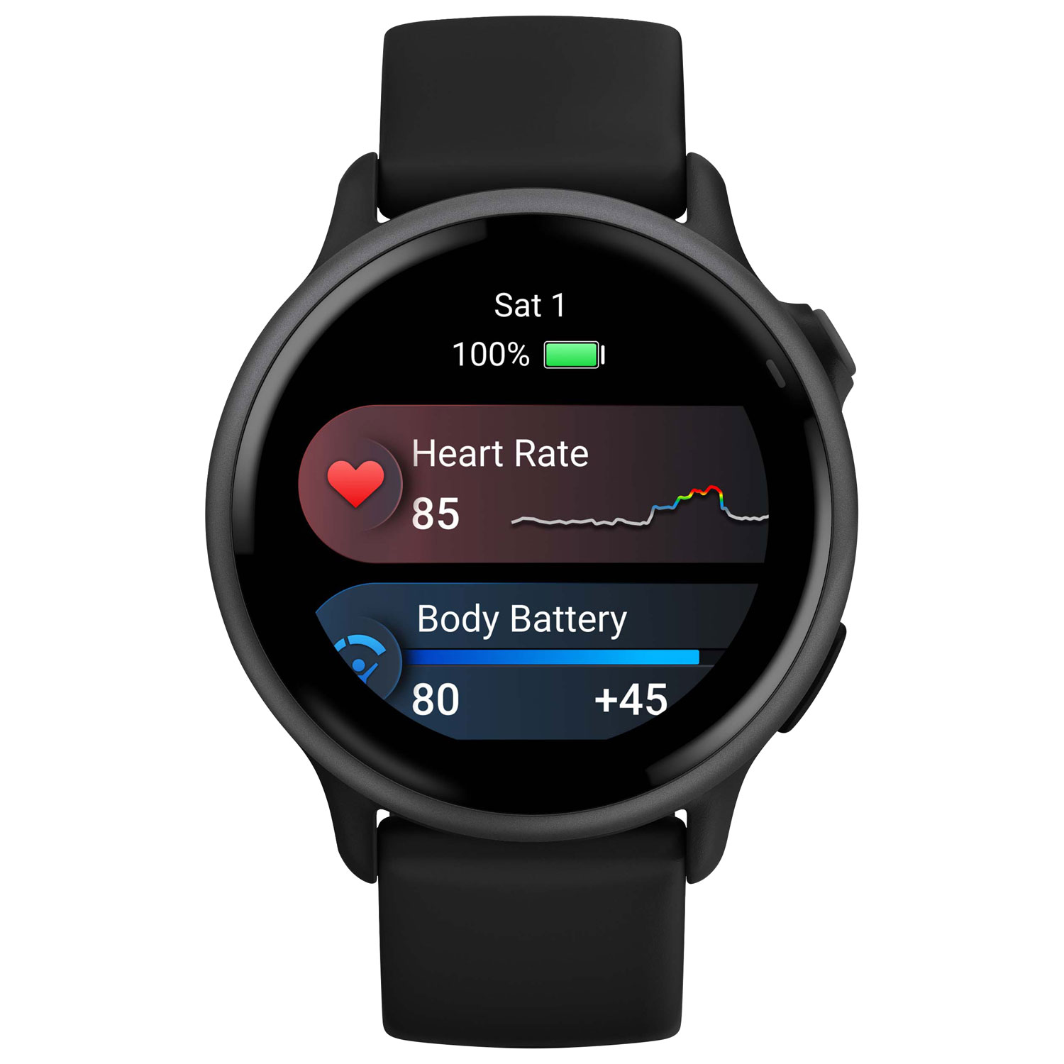 Montre intelligente Bluetooth de 42 mm vivoactive 6 de Garmin - Noir