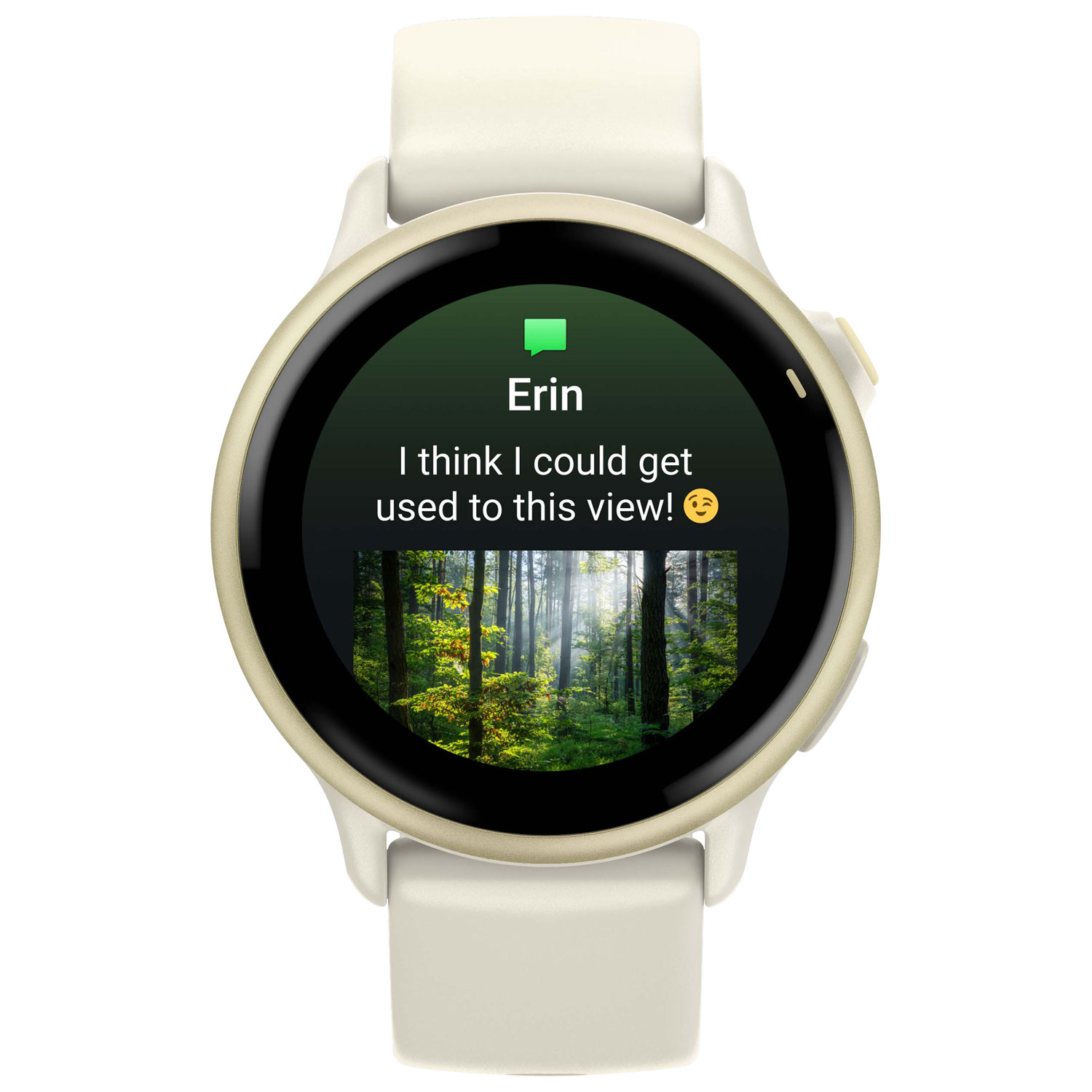 Garmin vivoactive 6 42mm Bluetooth Smartwatch - Lunar Gold/Bone