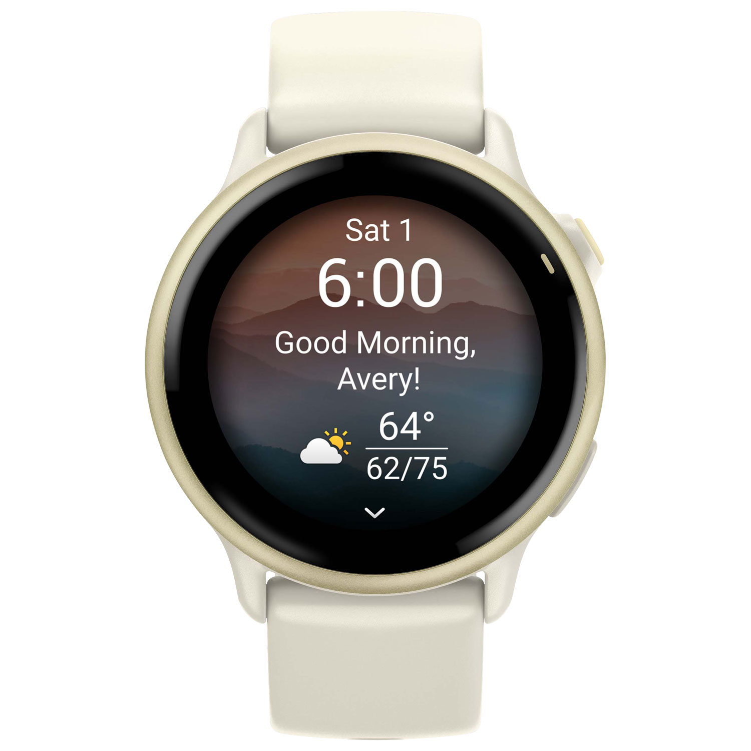 Garmin vivoactive 6 42mm Bluetooth Smartwatch - Lunar Gold/Bone