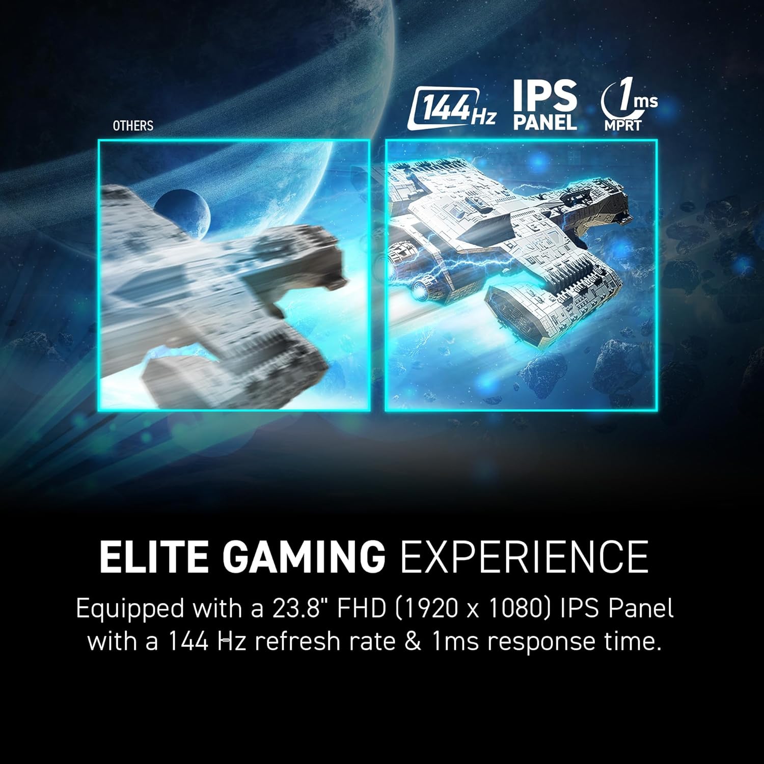 Moniteur de jeu IPS inclinable de 24 po de MSI, 144&nbsp;Hz, 1920 x 1080, 1&nbsp;ms (MPRT) (G242L E14)