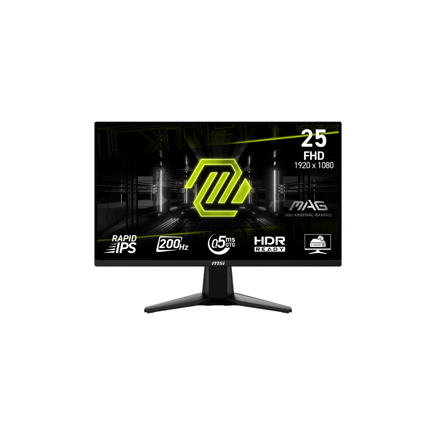 Moniteur de jeu IPS rapide 1920 x 24 1080 200&nbsp;Hz 0,5&nbsp;ms (gris à gris) de 5&nbsp;po de MSI (MAG 255F E20)