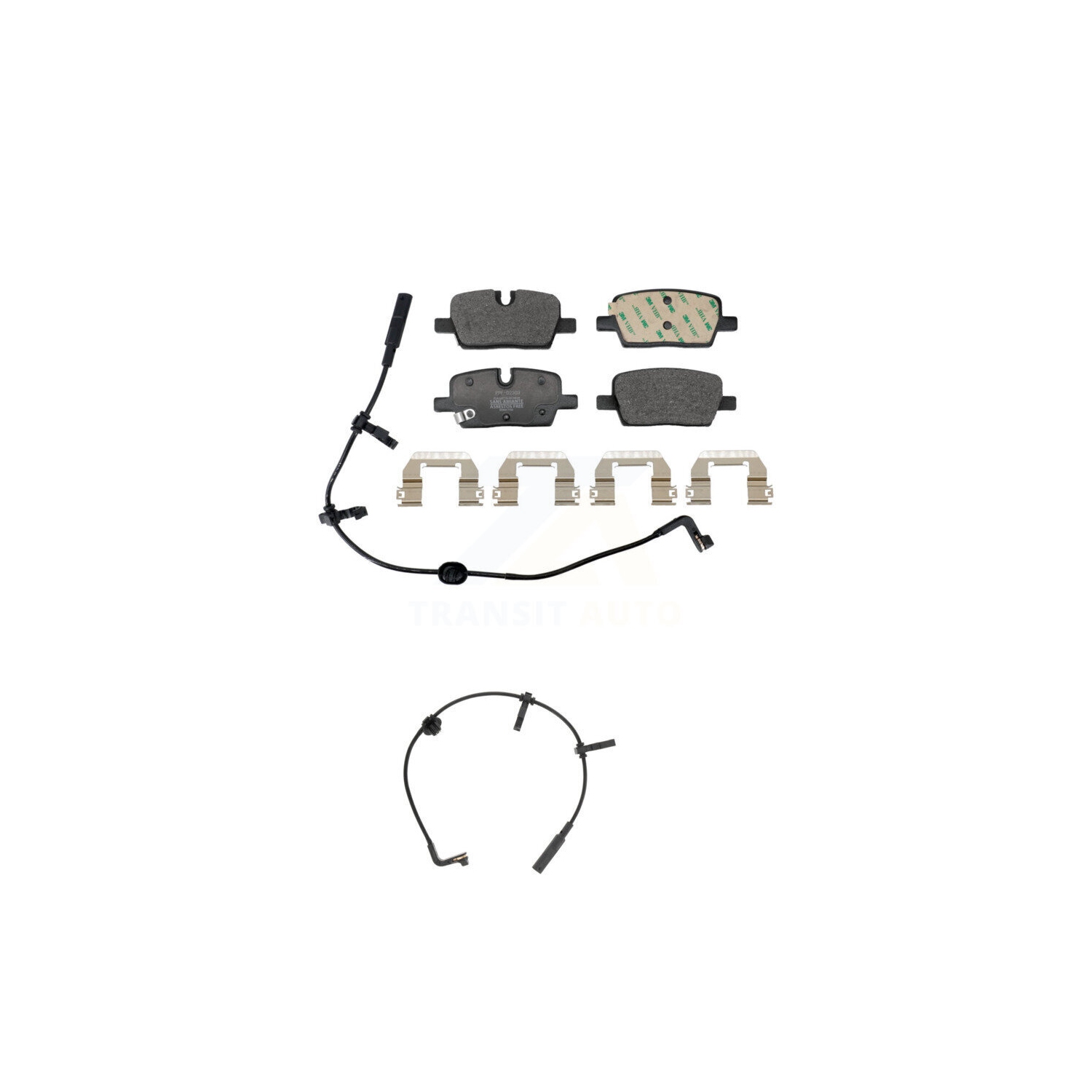 Nécessaire de capteur d'usure et de plaquettes de frein arrière semi-métalliques pour Cadillac CT6 2020 avec étriers Brembo KPW-101604