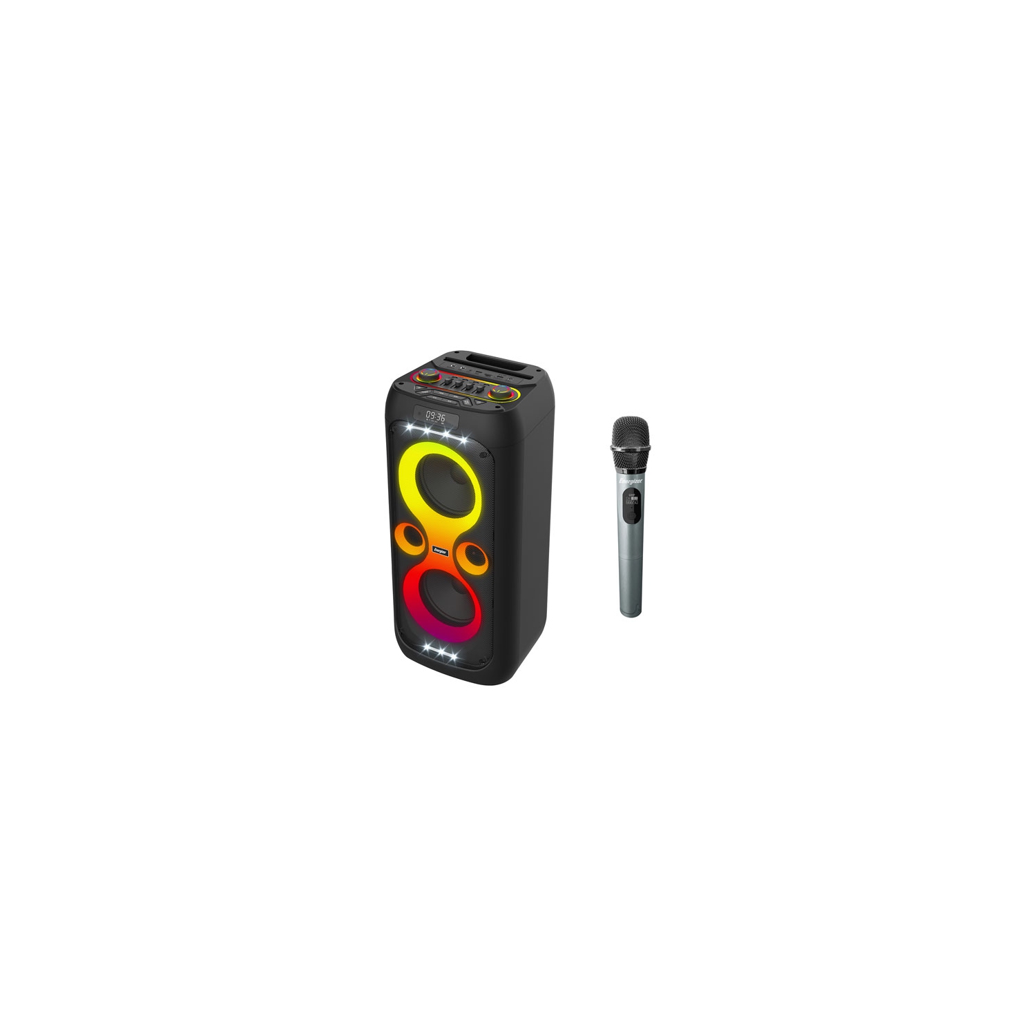 Remis à neuf - Haut-parleur portatif Bluetooth BTS566 d'Energizer avec micro sans fil - Noir