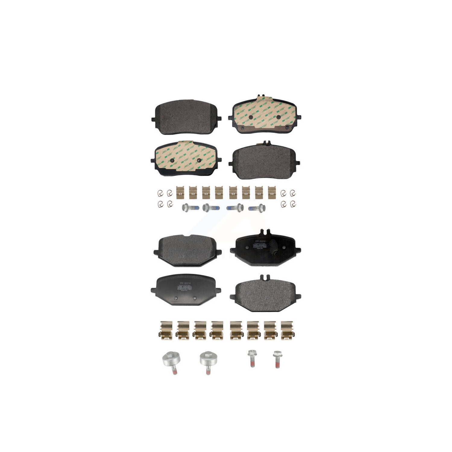 Plaquettes de frein avant semi-métalliques arrière pour Mercedes-Benz GLE450 GLS450 GLE53 AMG GLS580 KPF-100781