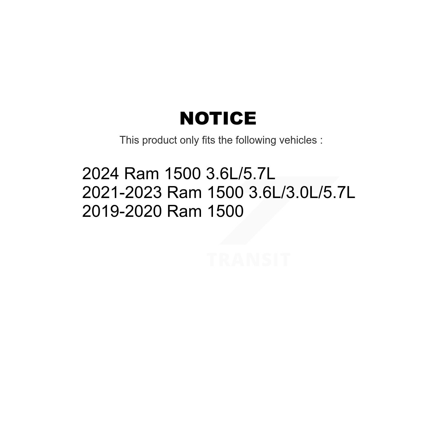 TOR-K750996 de biellette de barre stabilisatrice de suspension avant pour Ram 1500