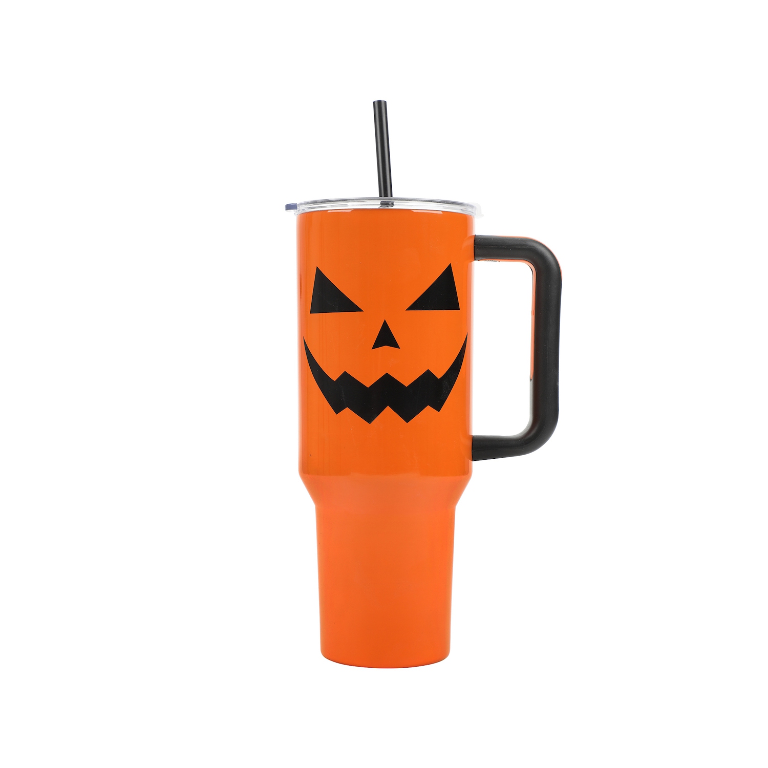 40 oz Stainless Steel Tumbler with Handle and Straw