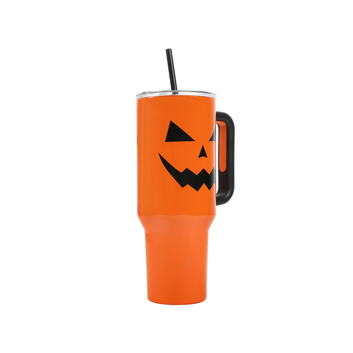 40 oz Stainless Steel Tumbler with Handle and Straw