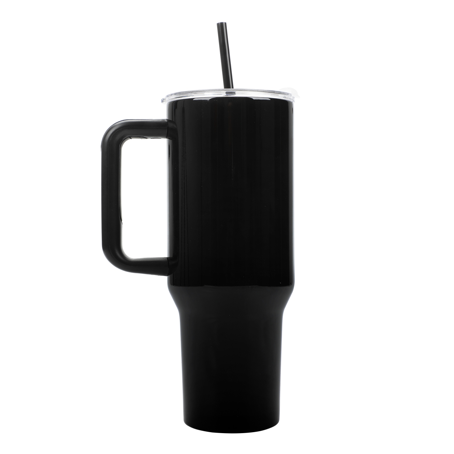 Gobelet en acier inoxydable avec poignée et paille de 40&nbsp;oz