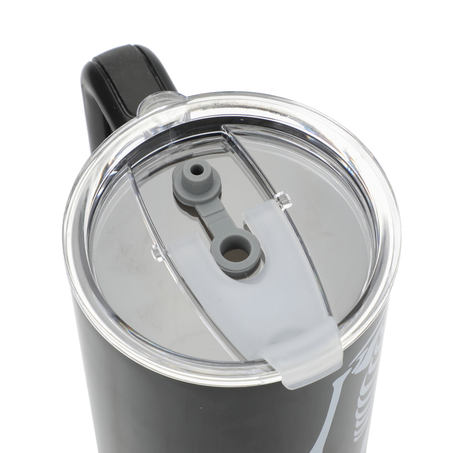 Gobelet en acier inoxydable avec poignée et paille de 40&nbsp;oz