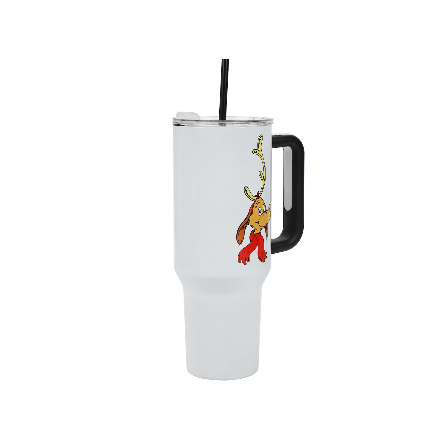 Gobelet en acier inoxydable avec poignée et paille de 40&nbsp;oz