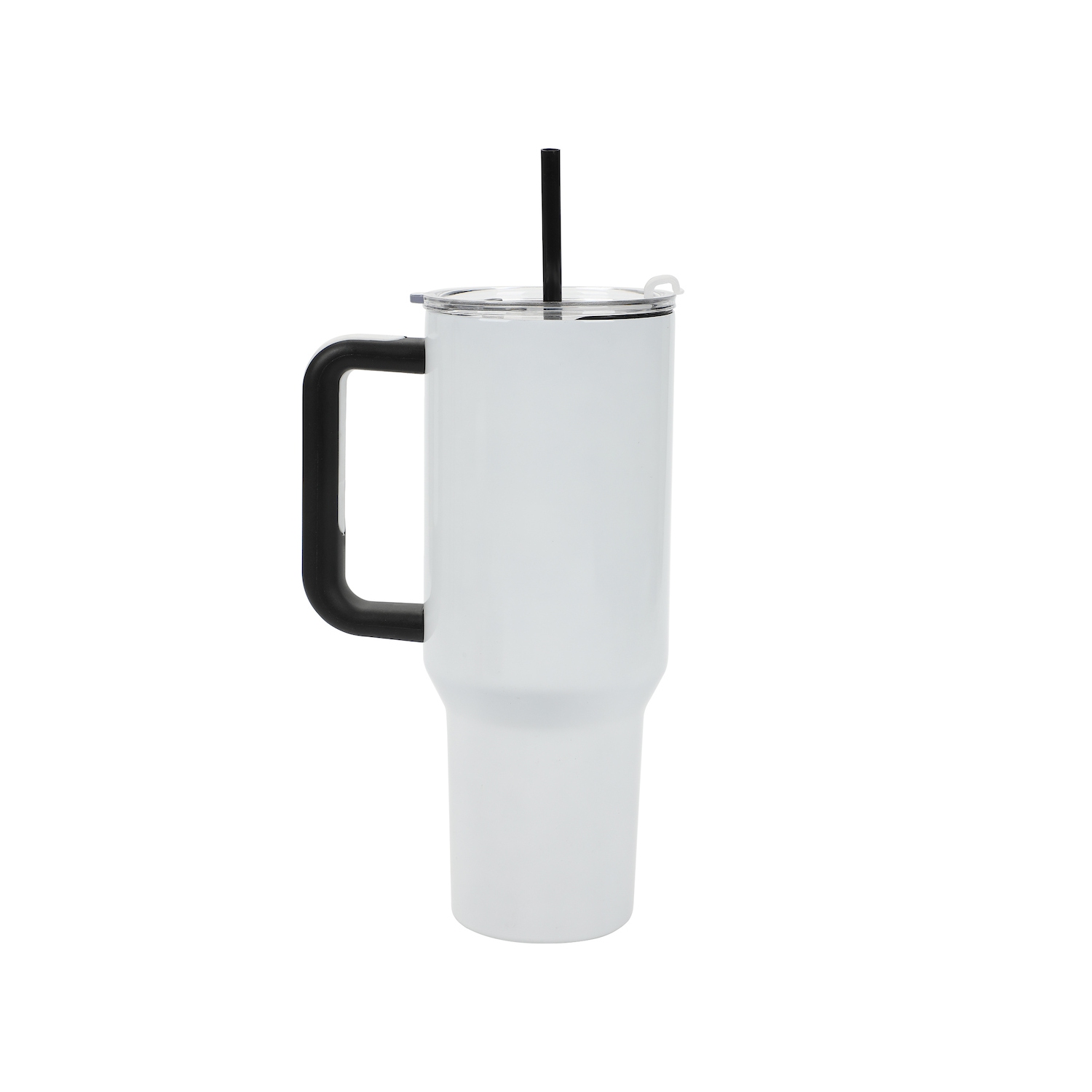Gobelet en acier inoxydable avec poignée et paille de 40&nbsp;oz