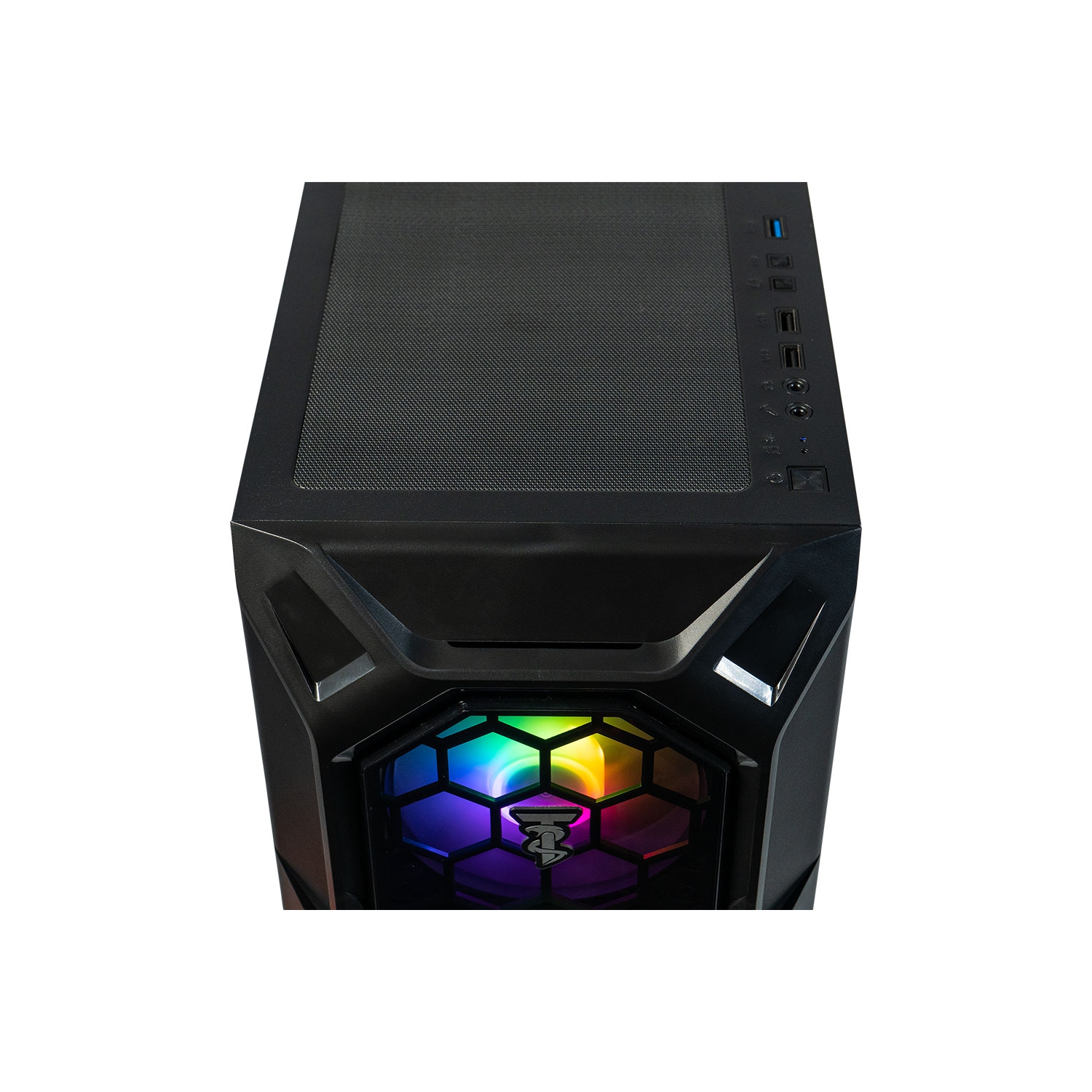 ViprTech Ghost 4.0 Liquid-Cooled PC - AMD Ryzen 7, RTX 5060 Ti 8GB, 16GB DDR4, 1TB SSD, VR-Ready, Streaming, Win 11, Gaming Desktop Computer Black