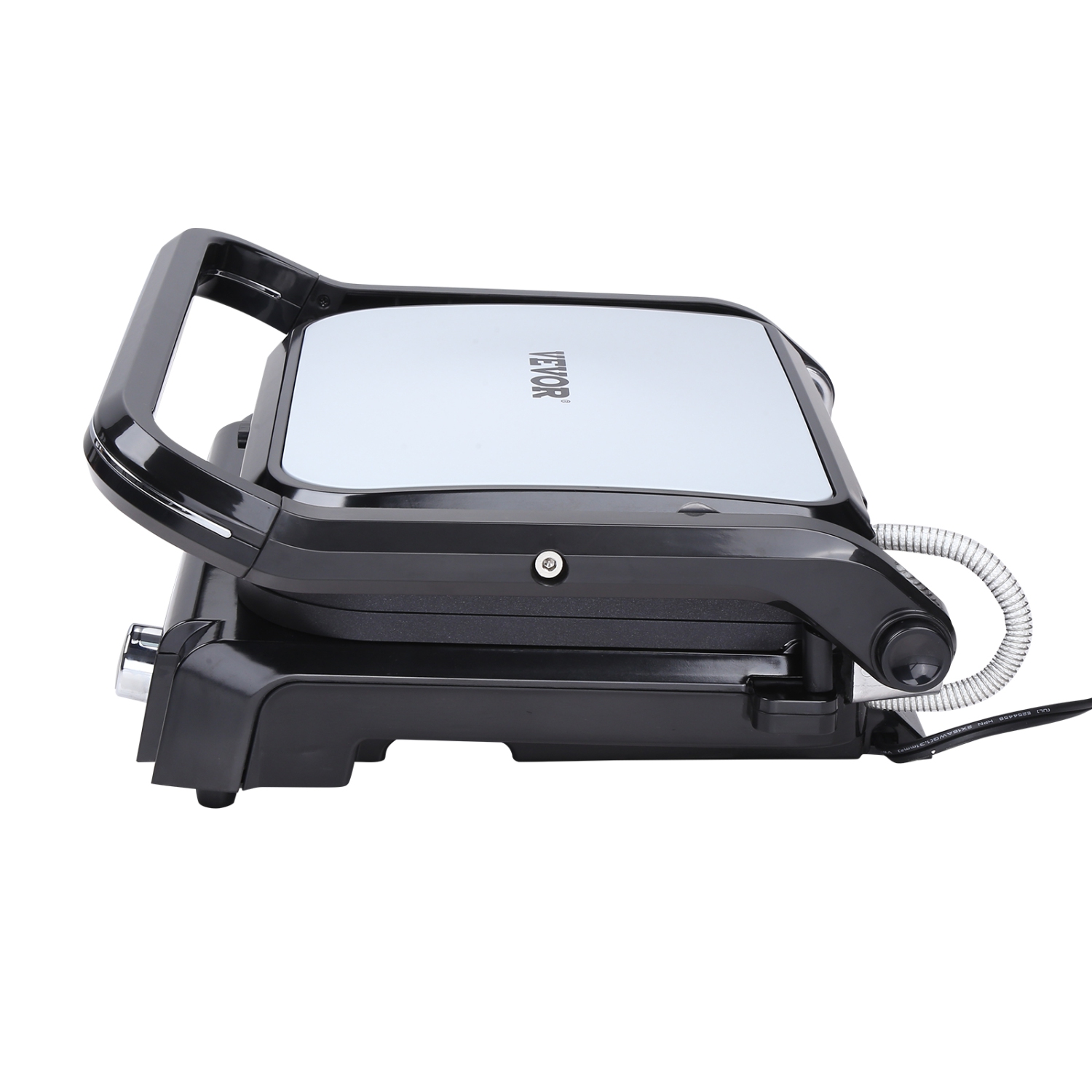 VEVOR 7 IN 1 Commercial Electric Griddle, 14.4" 1800W Indoor Countertop Grill, Stainless Steel Teppanyaki Grill with Non Stick Iron Plate, 0-446℉