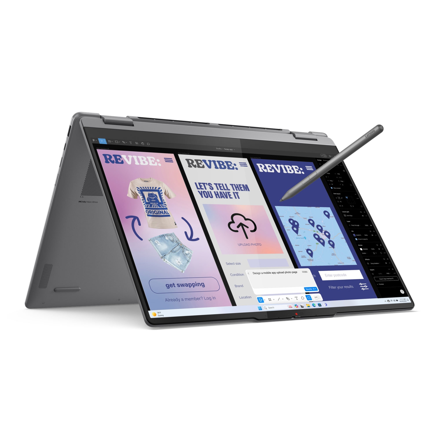 Portable 2-en-1 Yoga 7i de Lenovo, verre IPS de 16&nbsp;po, Core Ultra 5 226&nbsp;V d'Intel, disque 16&nbsp;Go, disque SSD 1&nbsp;To